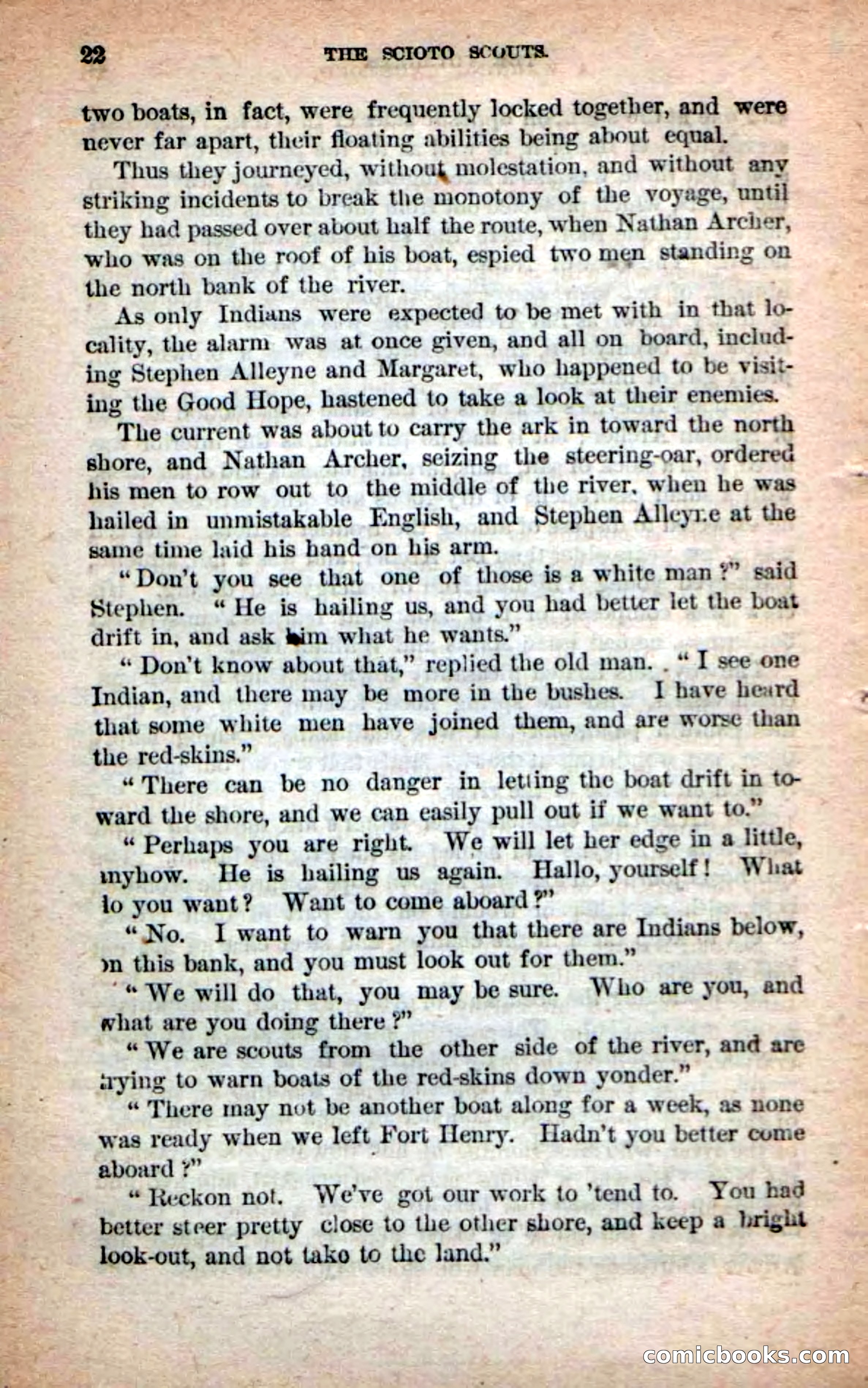 Beadle's Dime Novels No. 219: The Scioto Scouts — page 20 of 100