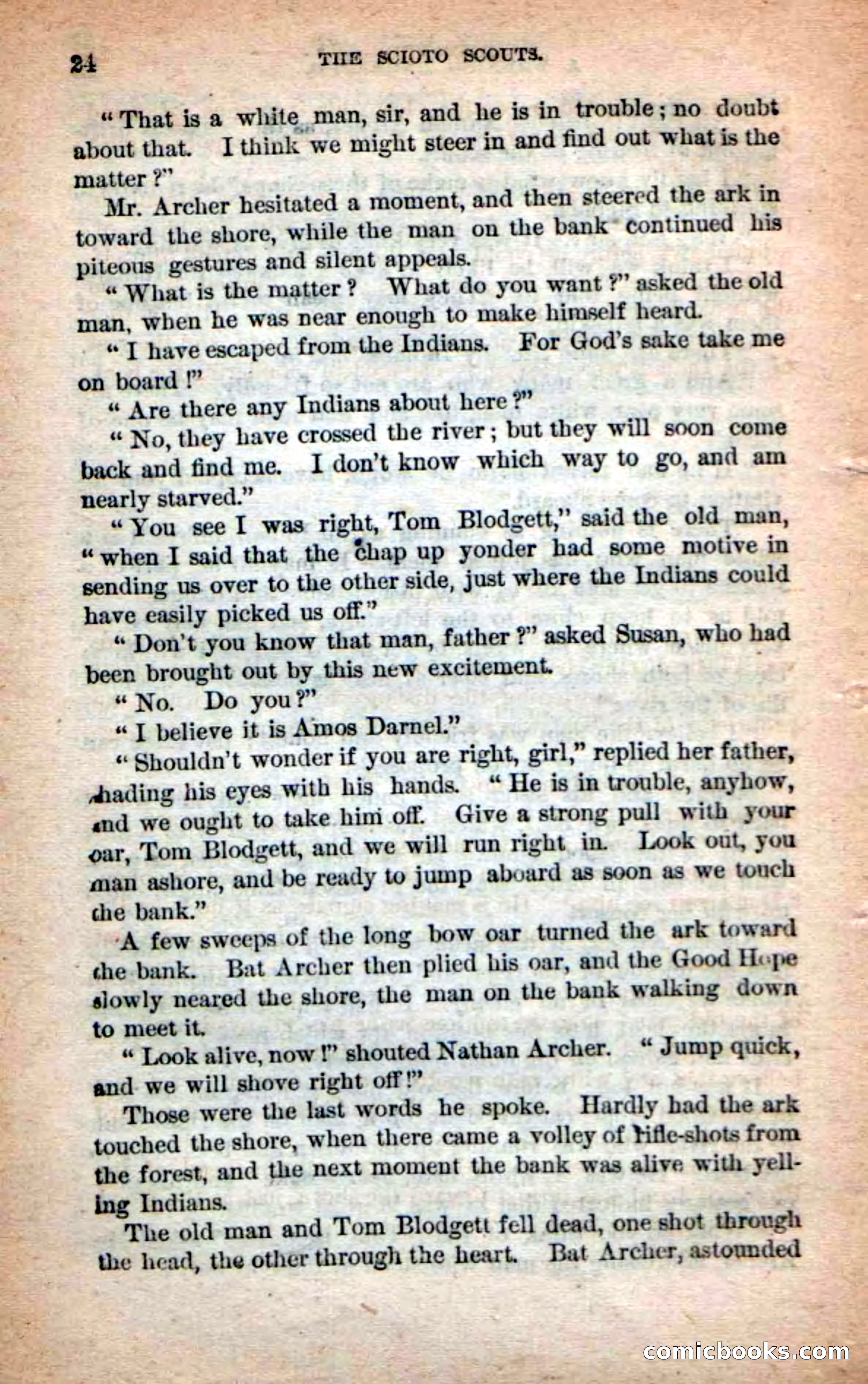 Beadle's Dime Novels No. 219: The Scioto Scouts — page 22 of 100
