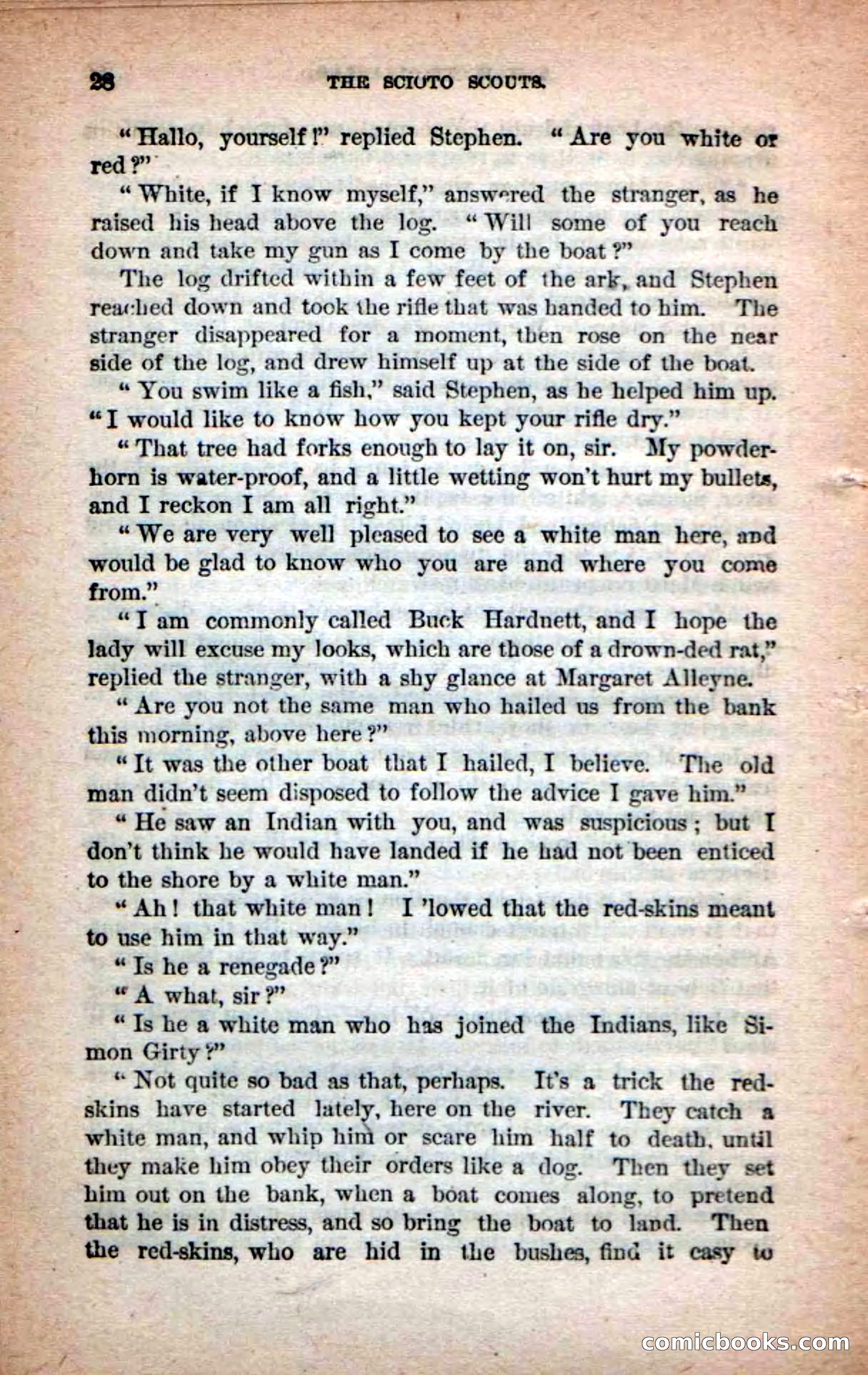 Beadle's Dime Novels No. 219: The Scioto Scouts — page 26 of 100