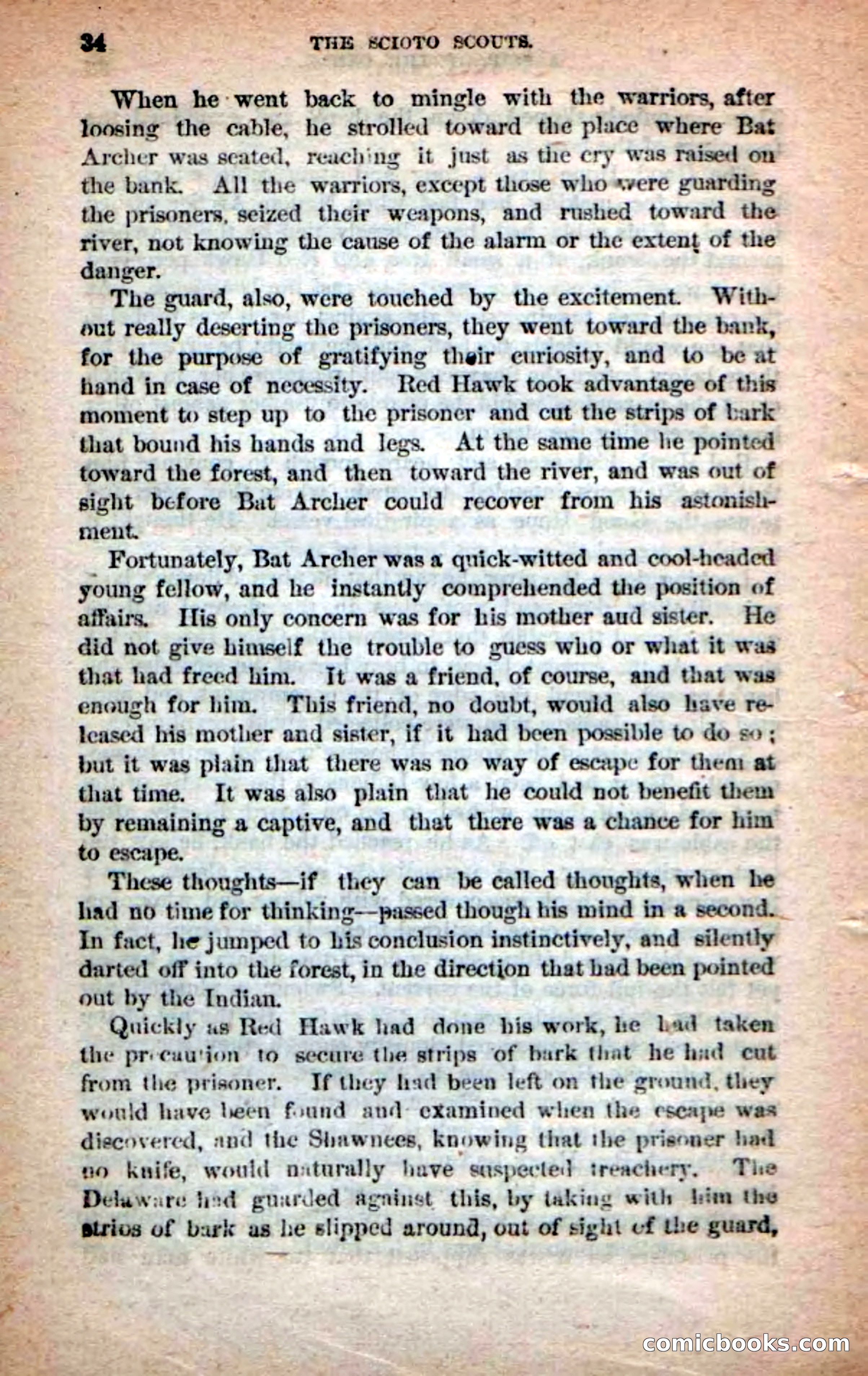 Beadle's Dime Novels No. 219: The Scioto Scouts — page 32 of 100