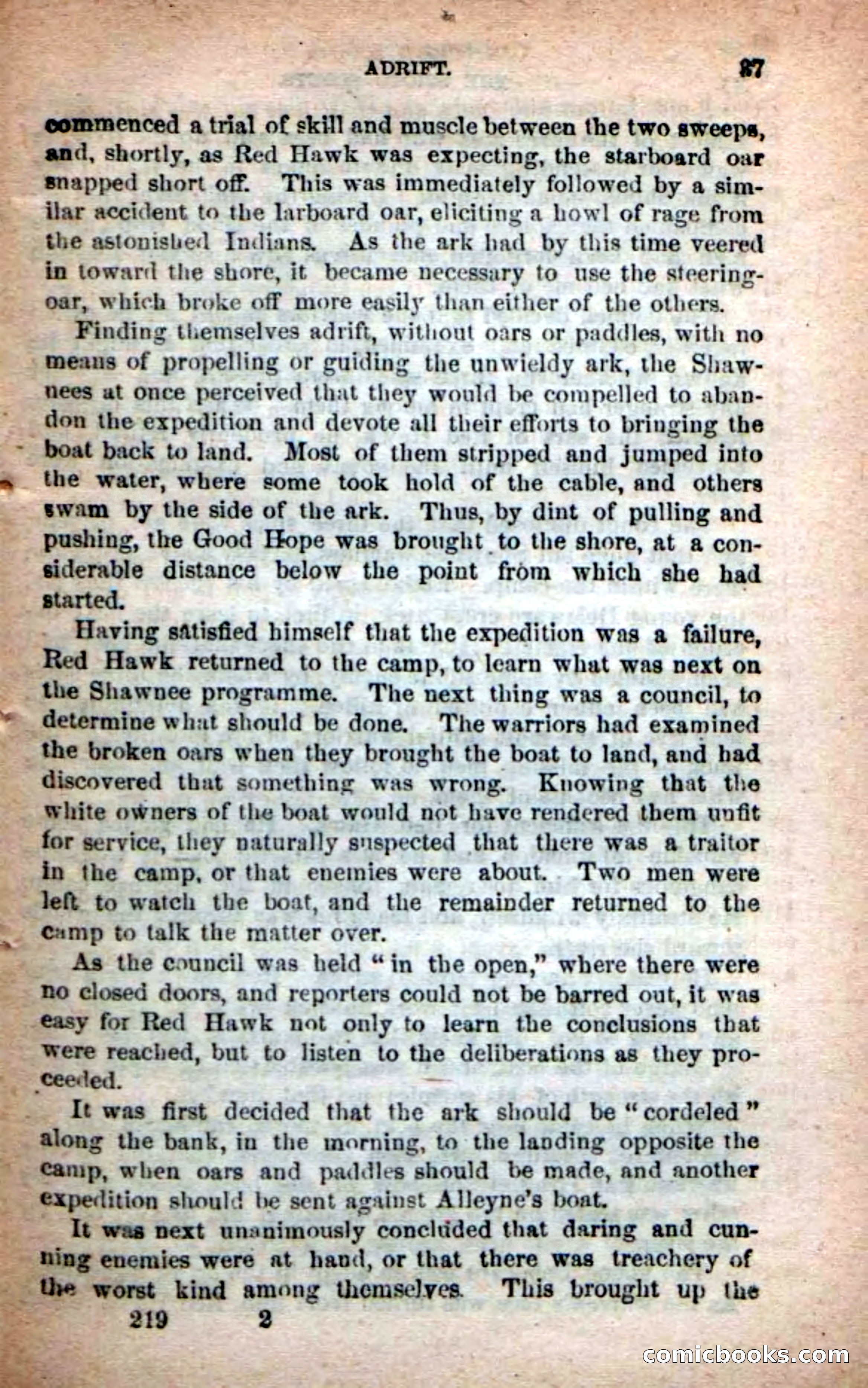 Beadle's Dime Novels No. 219: The Scioto Scouts — page 35 of 100