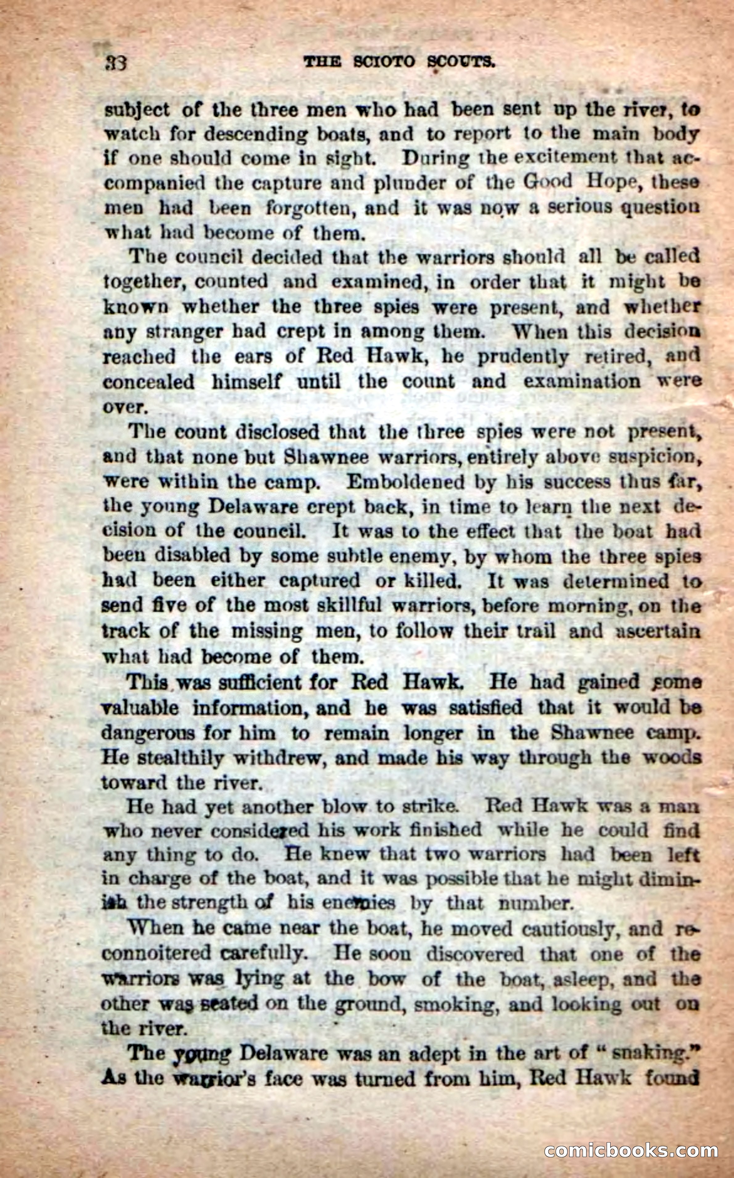 Beadle's Dime Novels No. 219: The Scioto Scouts — page 36 of 100