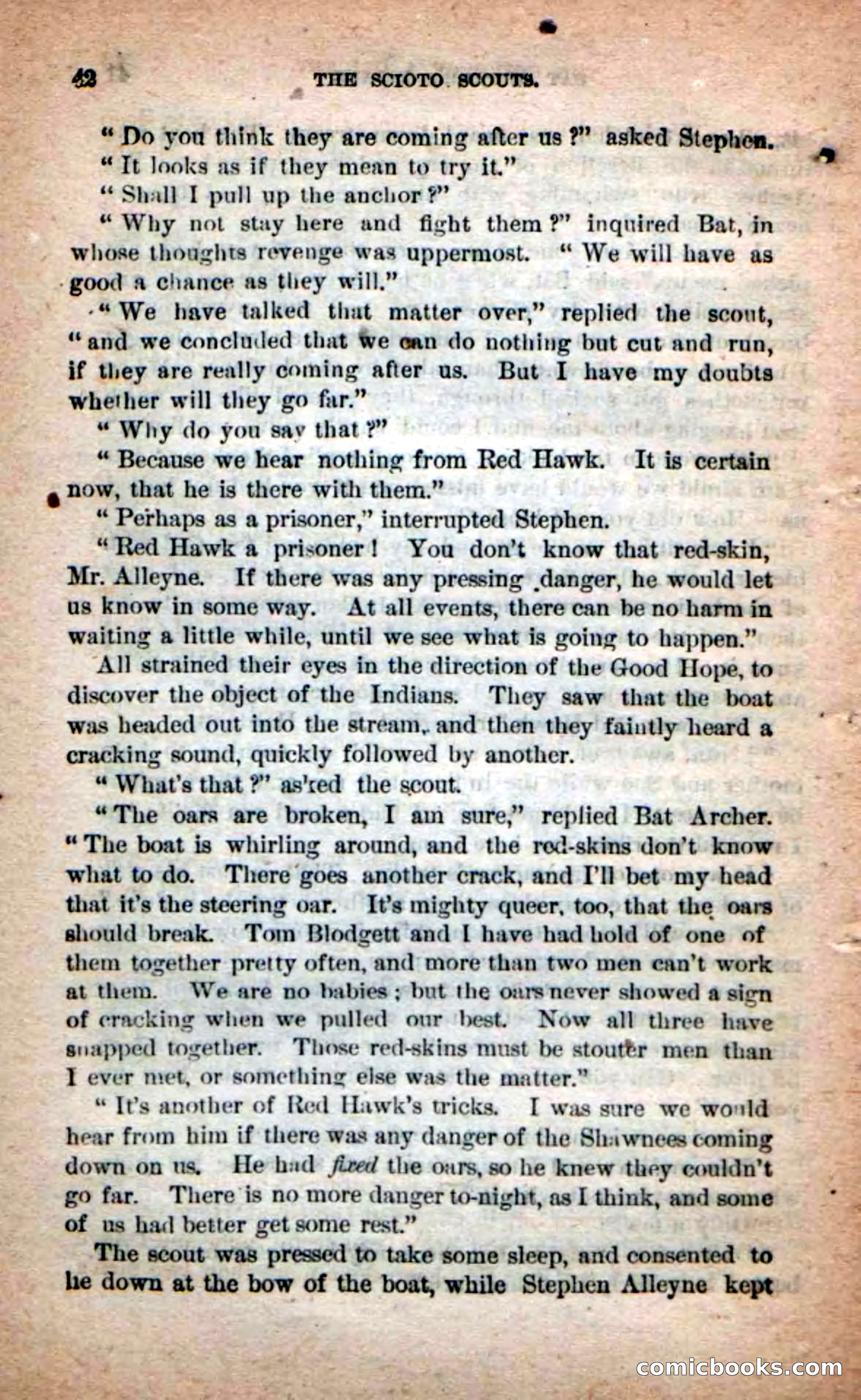 Beadle's Dime Novels No. 219: The Scioto Scouts — page 40 of 100