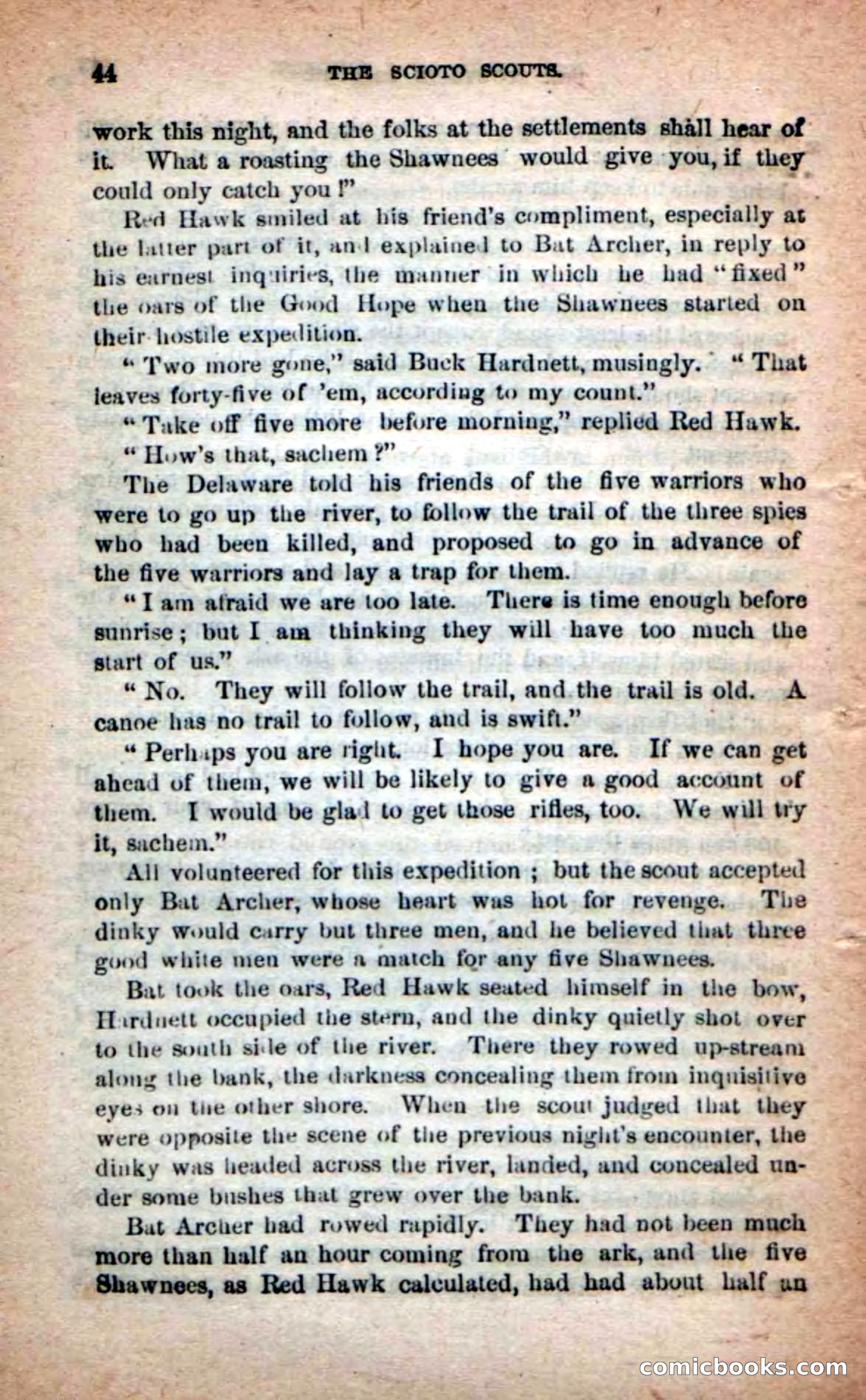 Beadle's Dime Novels No. 219: The Scioto Scouts — page 42 of 100