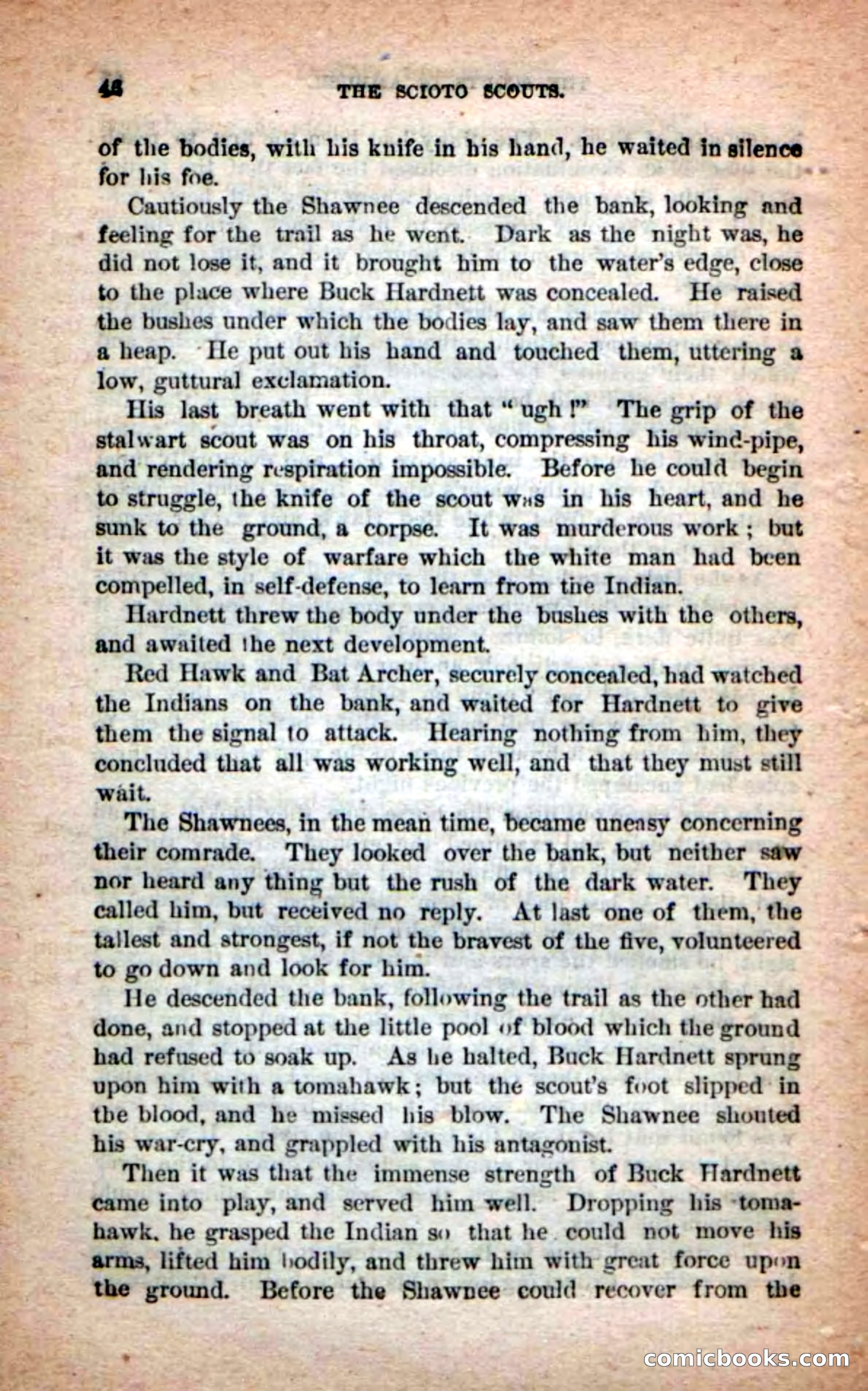 Beadle's Dime Novels No. 219: The Scioto Scouts — page 44 of 100