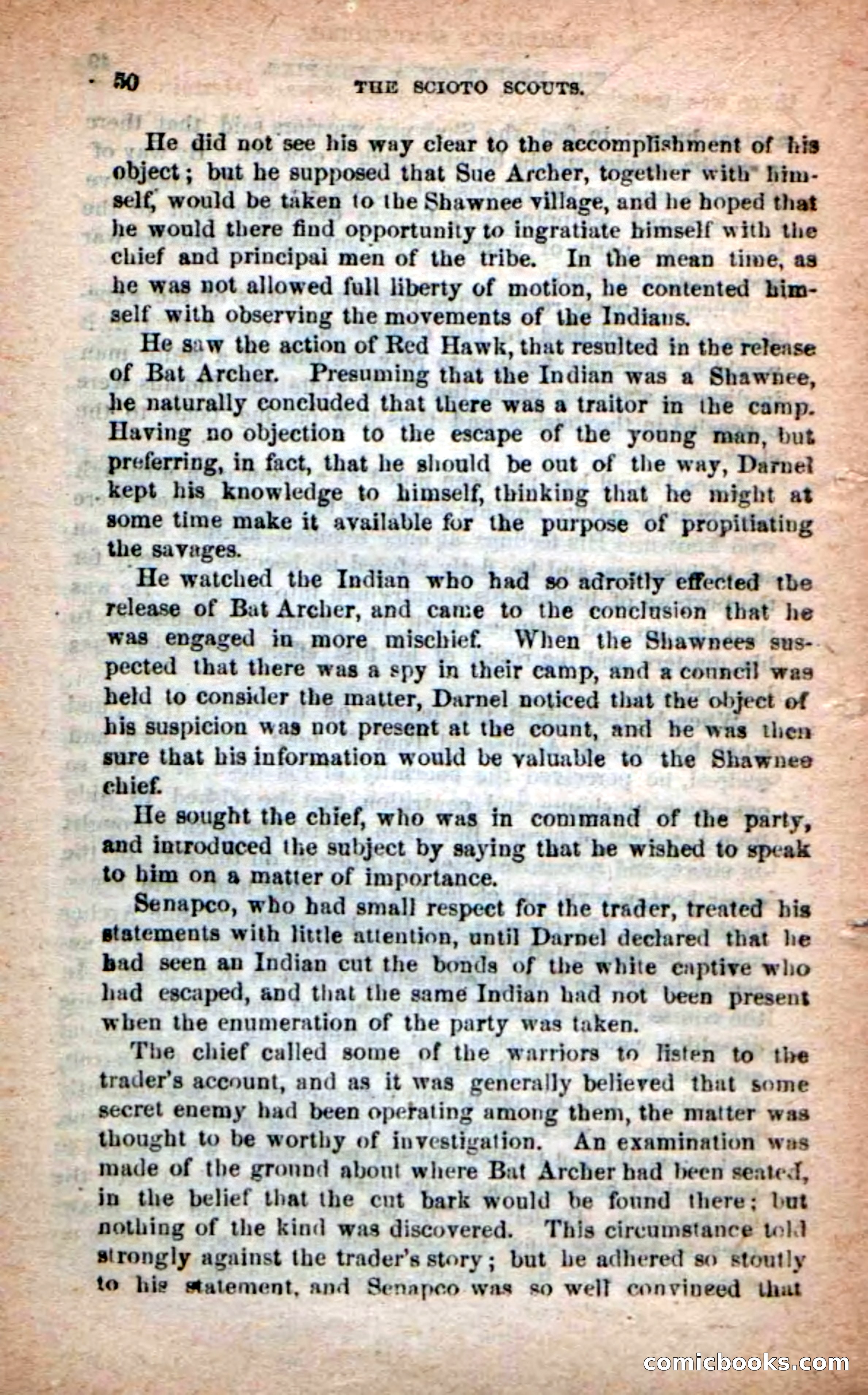 Beadle's Dime Novels No. 219: The Scioto Scouts — page 48 of 100