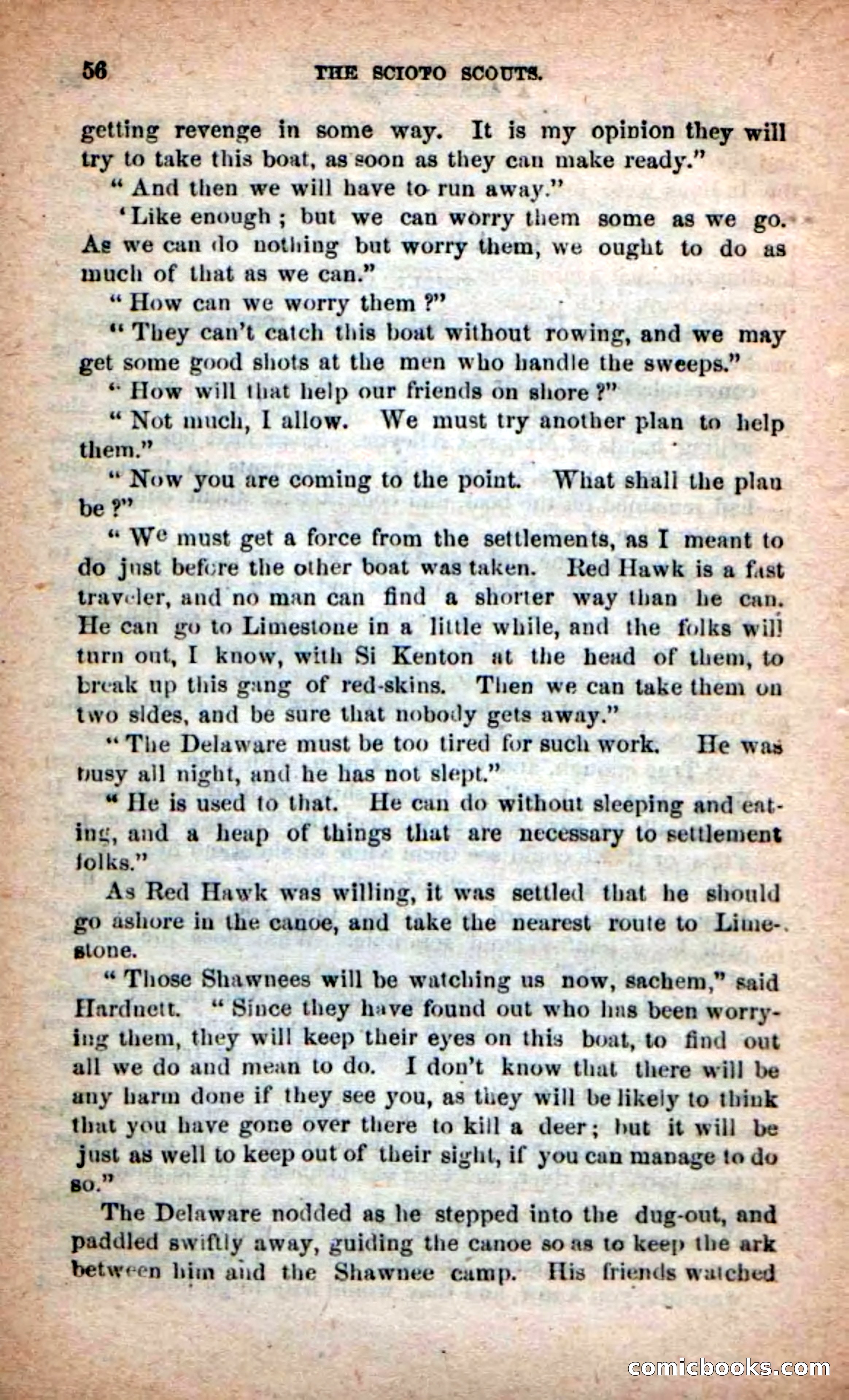Beadle's Dime Novels No. 219: The Scioto Scouts — page 54 of 100