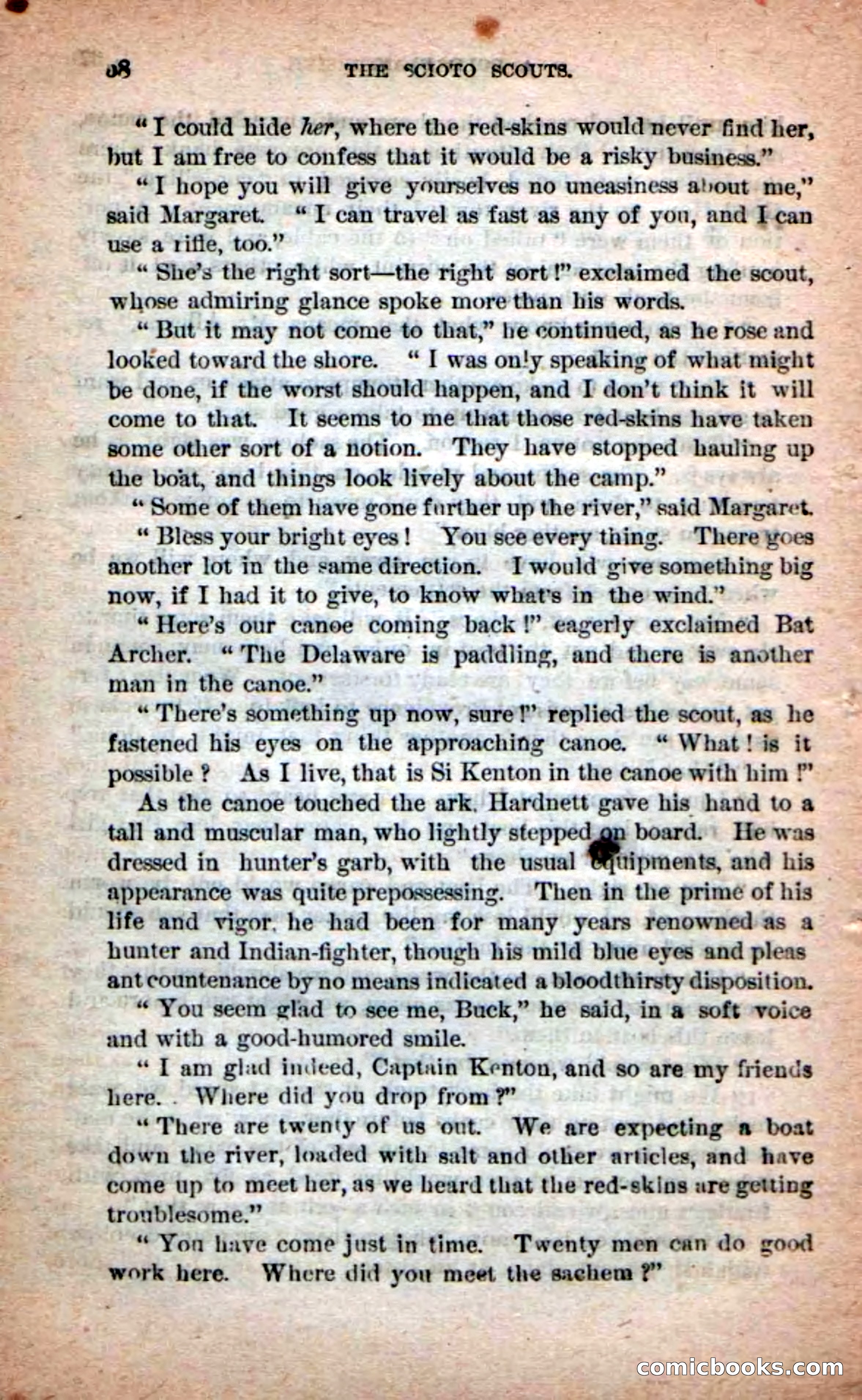 Beadle's Dime Novels No. 219: The Scioto Scouts — page 56 of 100