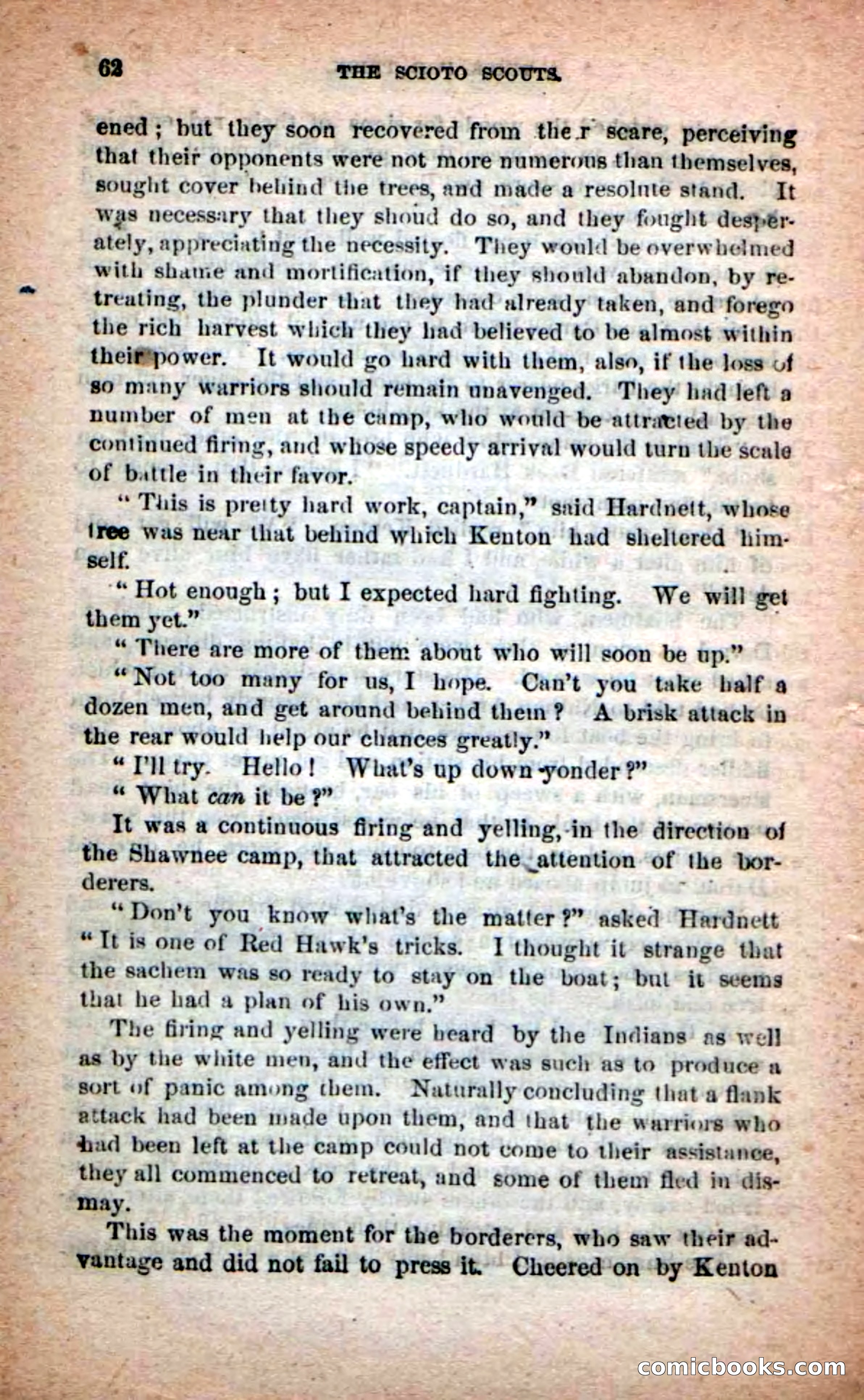 Beadle's Dime Novels No. 219: The Scioto Scouts — page 60 of 100