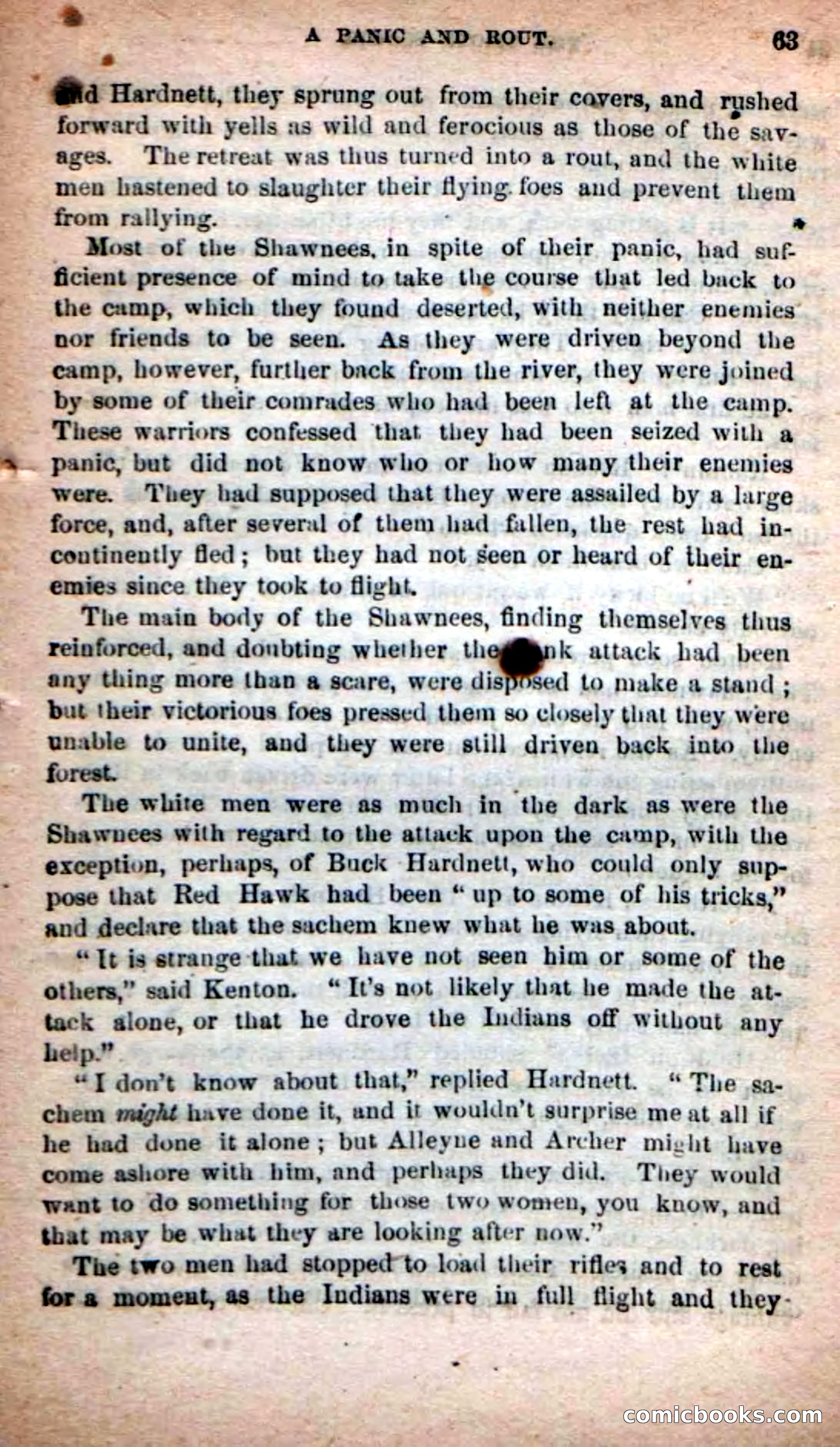 Beadle's Dime Novels No. 219: The Scioto Scouts — page 61 of 100