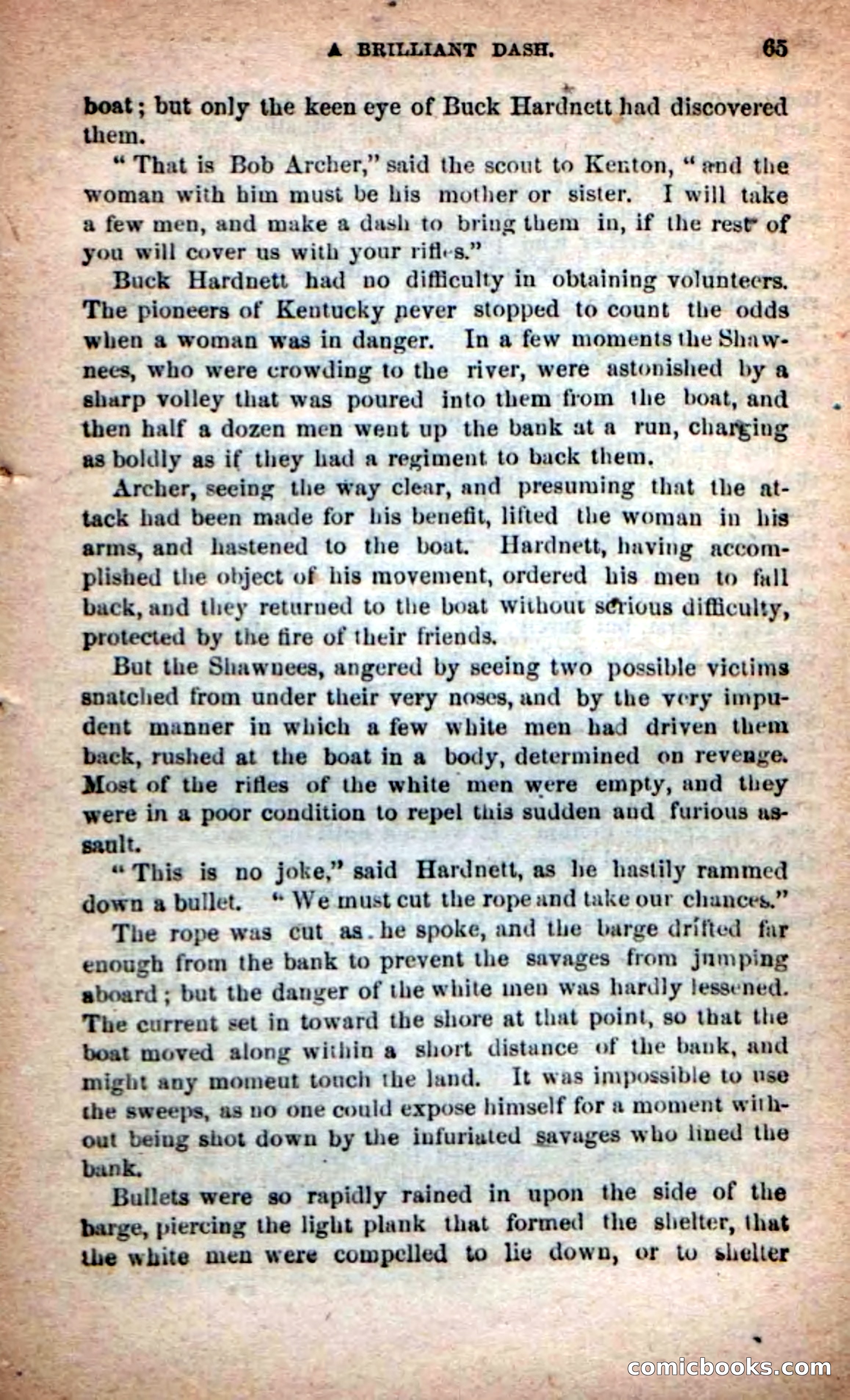 Beadle's Dime Novels No. 219: The Scioto Scouts — page 63 of 100