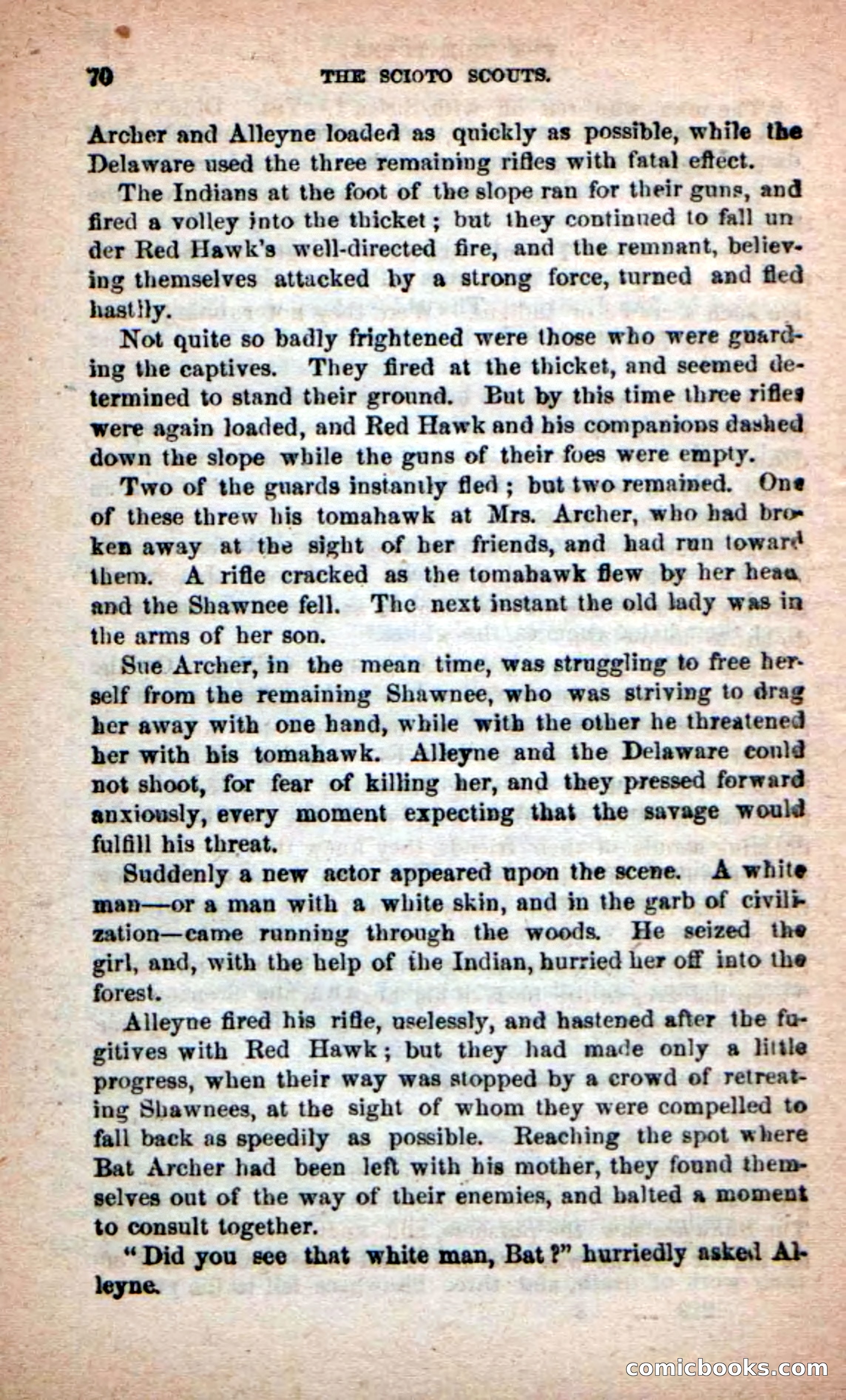 Beadle's Dime Novels No. 219: The Scioto Scouts — page 68 of 100