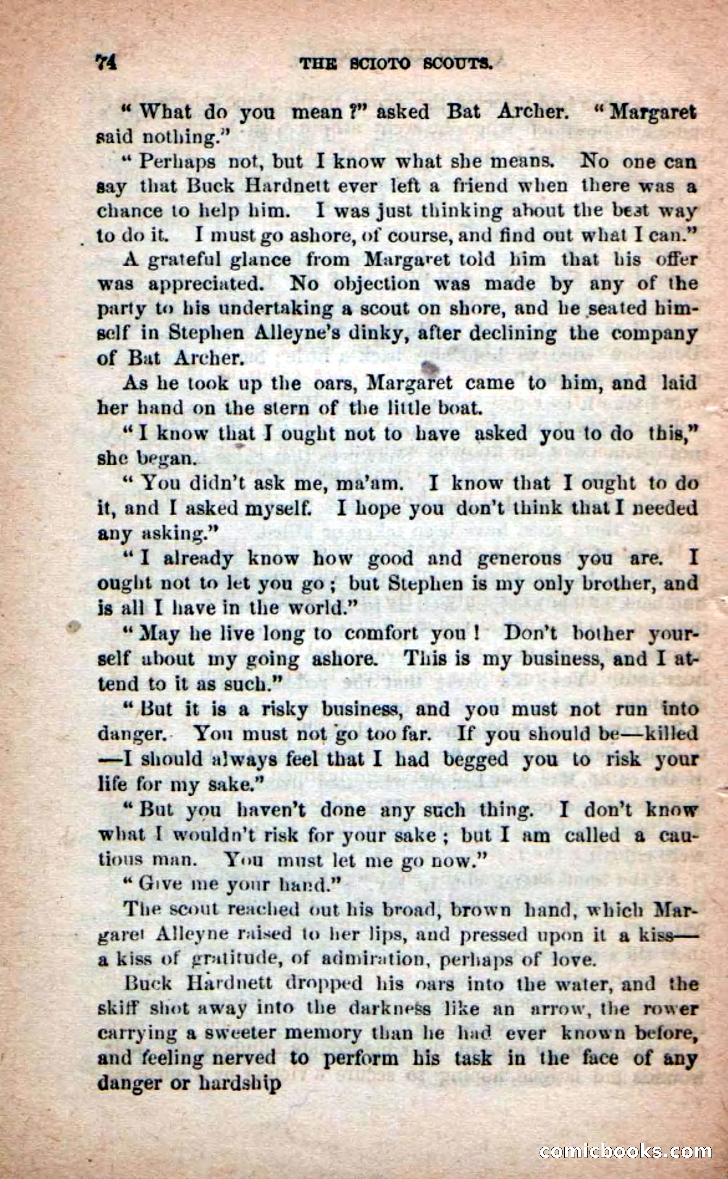 Beadle's Dime Novels No. 219: The Scioto Scouts — page 72 of 100