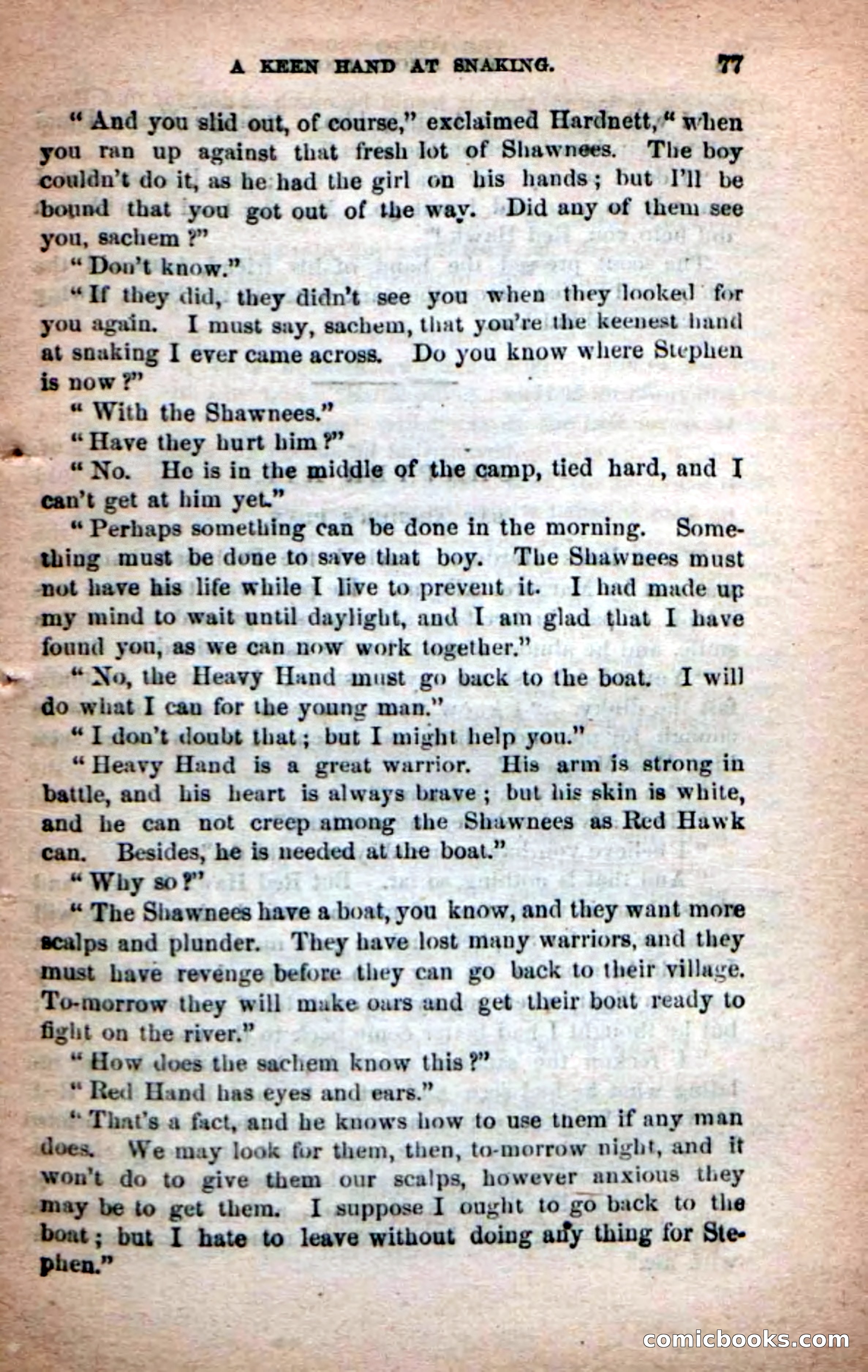 Beadle's Dime Novels No. 219: The Scioto Scouts — page 75 of 100