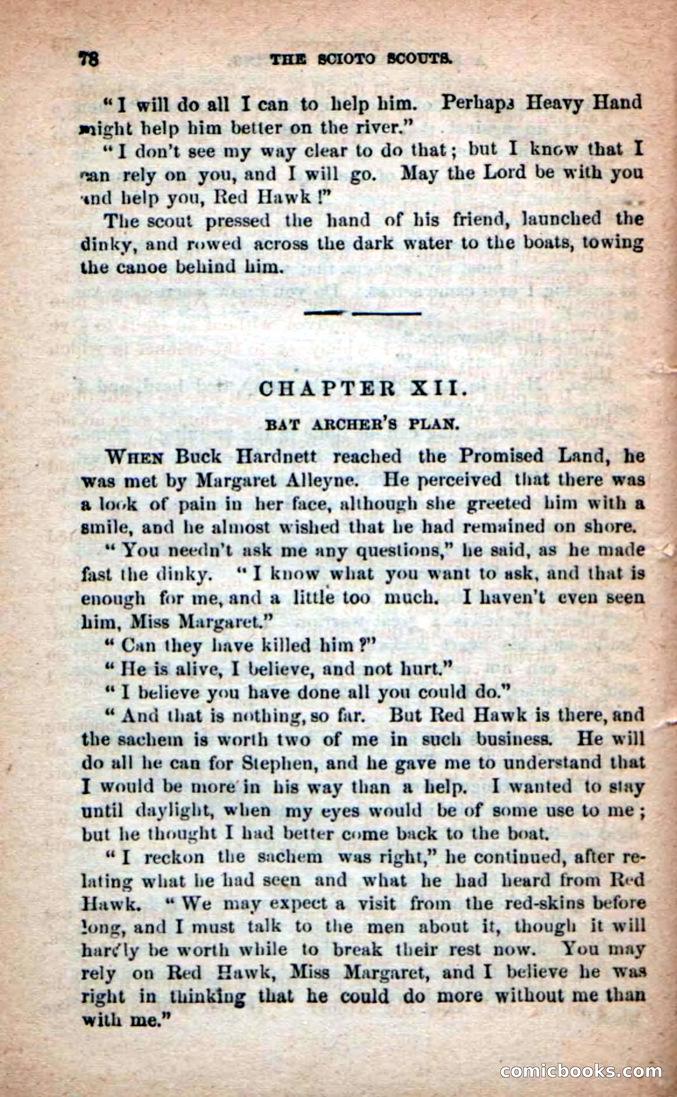 Beadle's Dime Novels No. 219: The Scioto Scouts — page 76 of 100