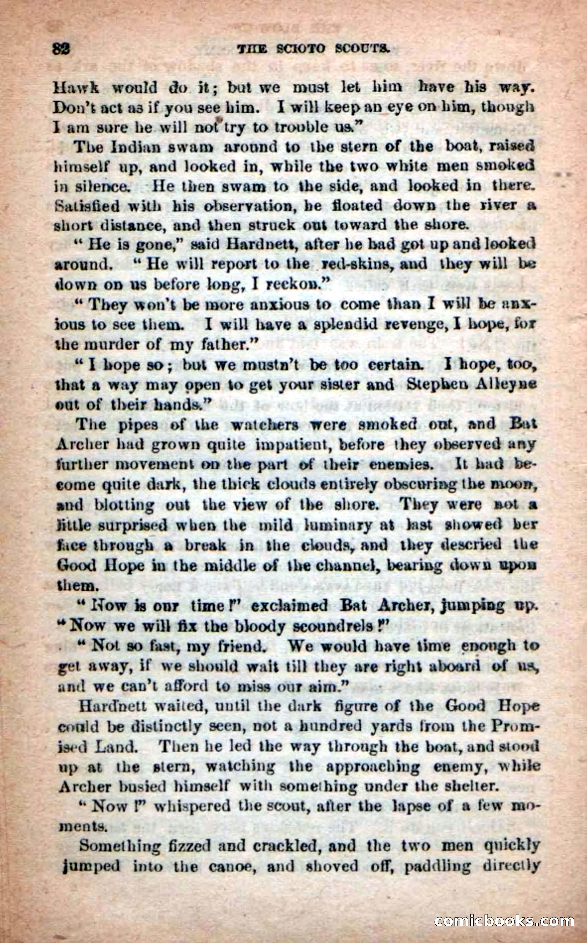 Beadle's Dime Novels No. 219: The Scioto Scouts — page 80 of 100