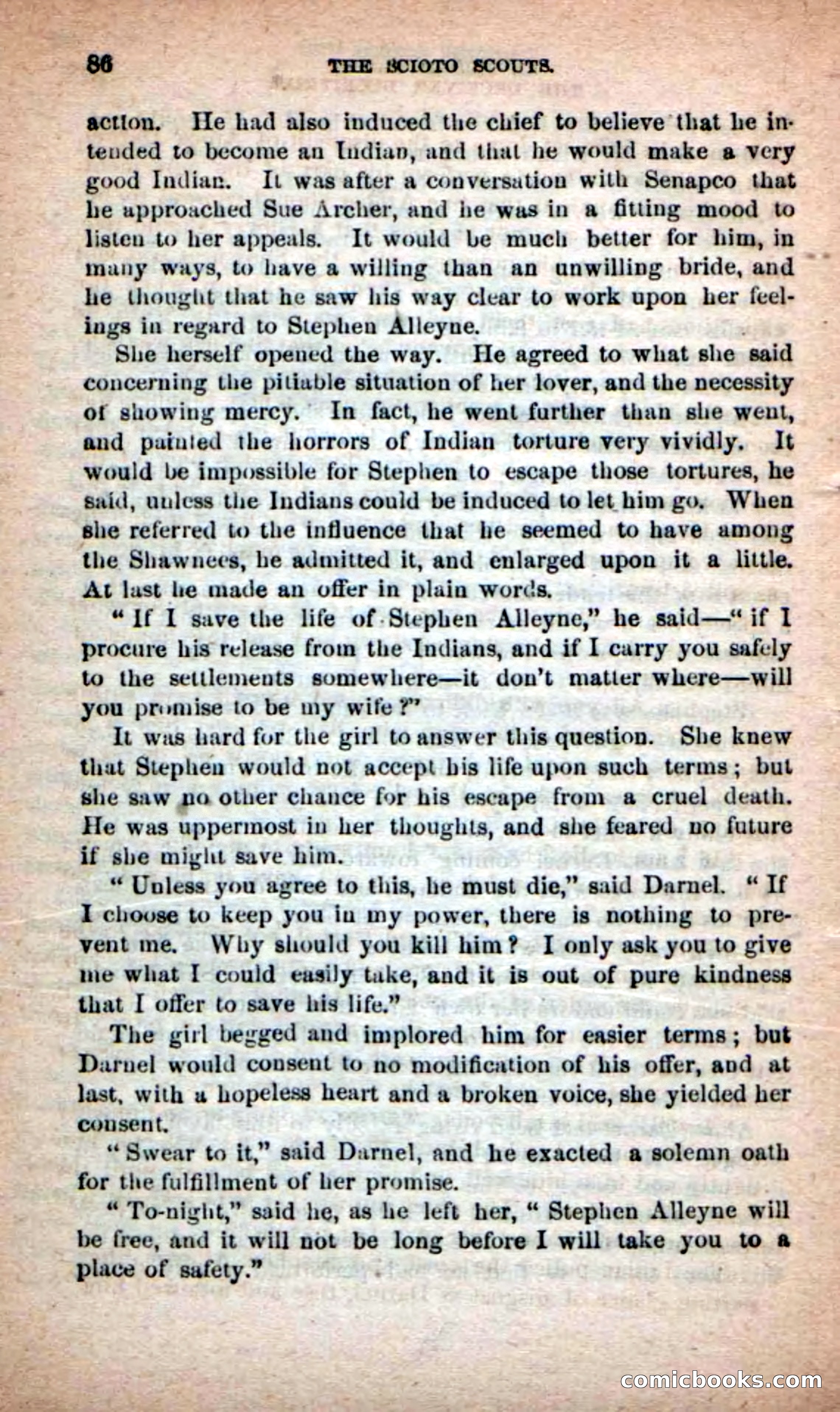Beadle's Dime Novels No. 219: The Scioto Scouts — page 84 of 100