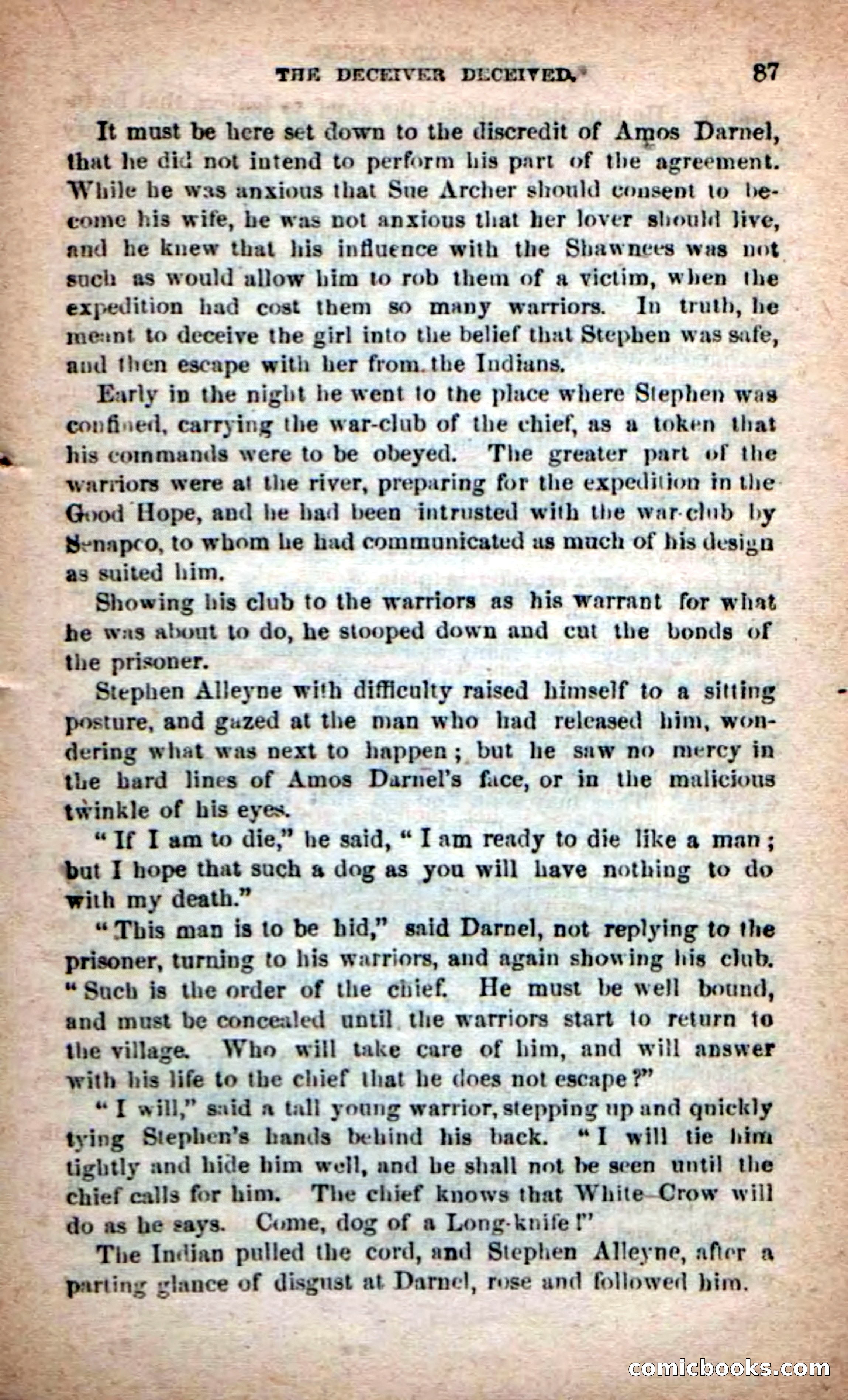 Beadle's Dime Novels No. 219: The Scioto Scouts — page 85 of 100