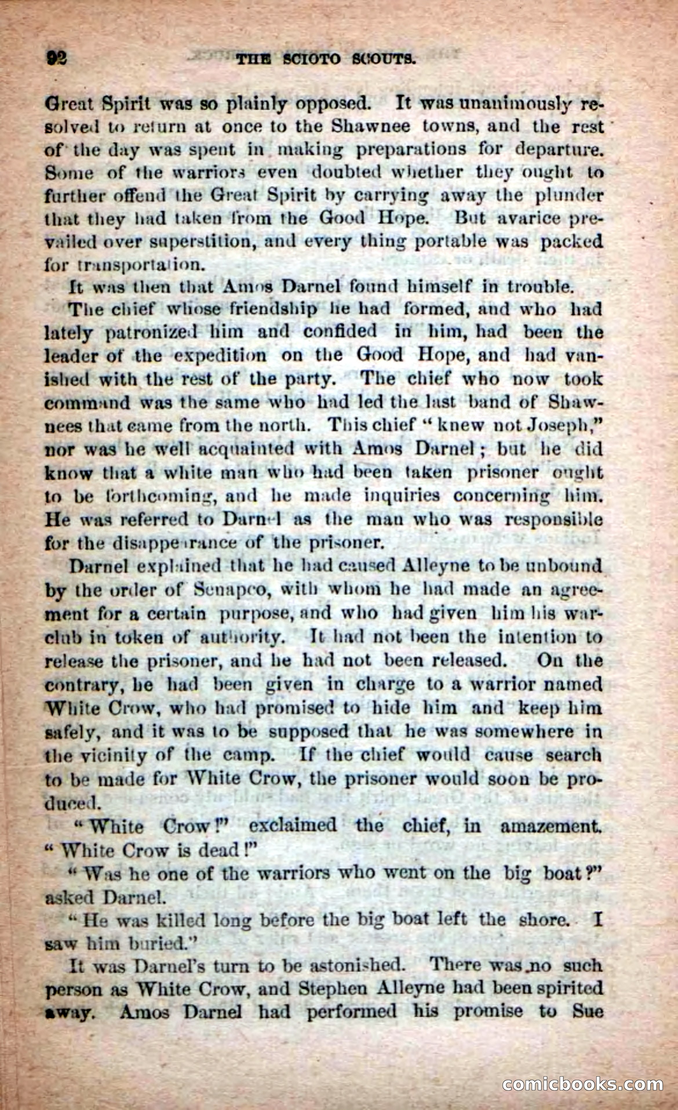 Beadle's Dime Novels No. 219: The Scioto Scouts — page 90 of 100