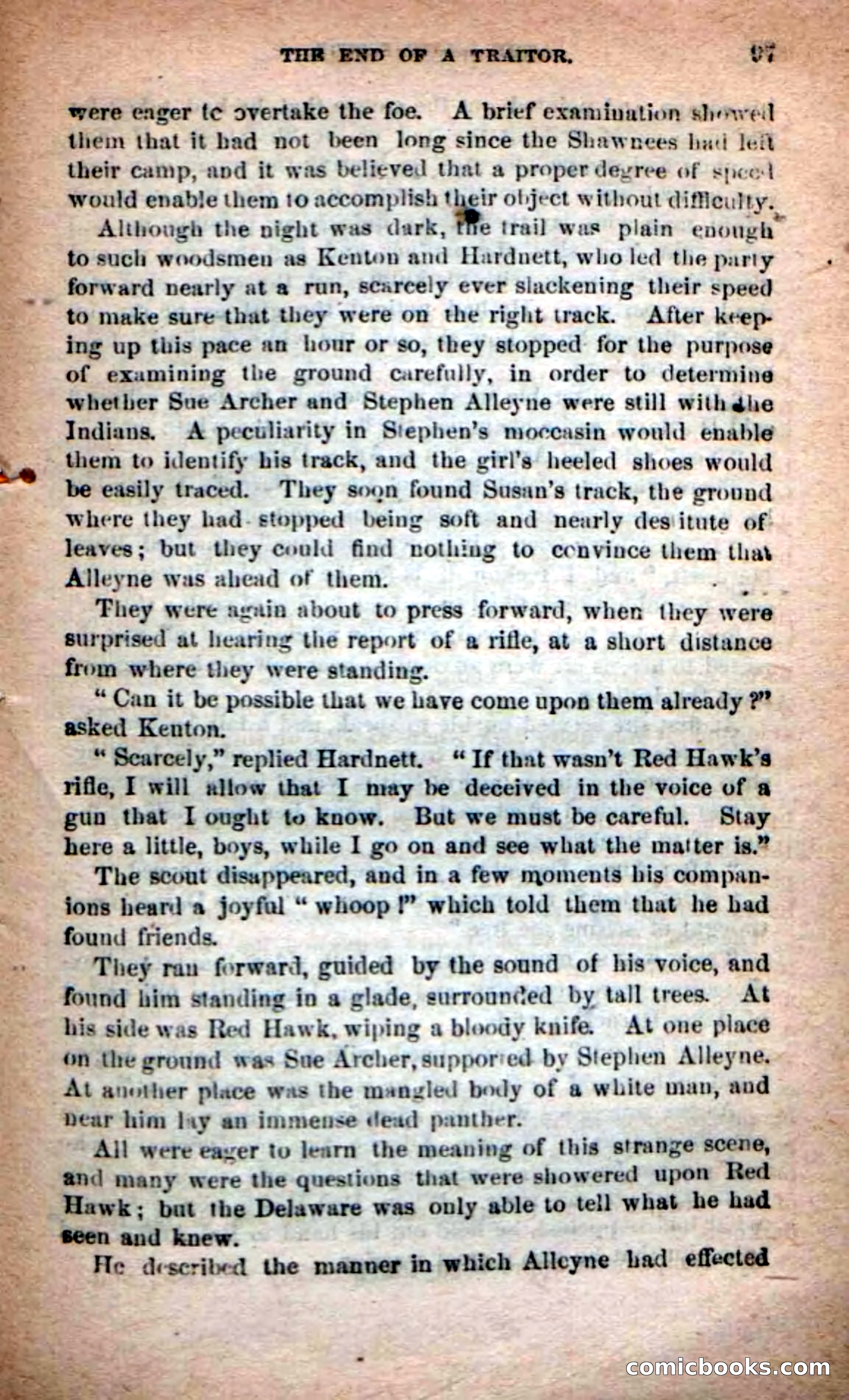 Beadle's Dime Novels No. 219: The Scioto Scouts — page 95 of 100