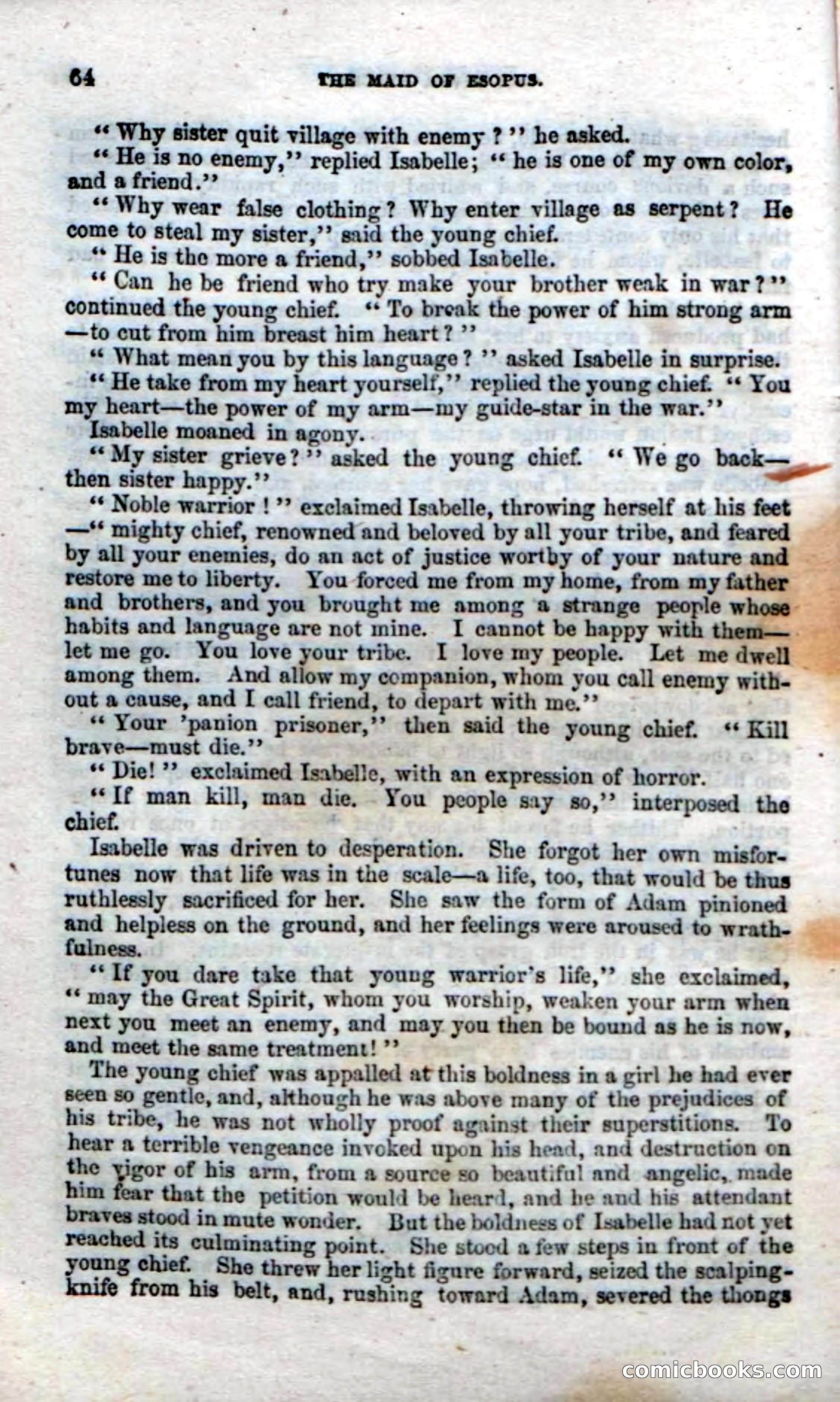 Beadle's Dime Novels No. 22: The Maid of Esopus — page 62 of 100