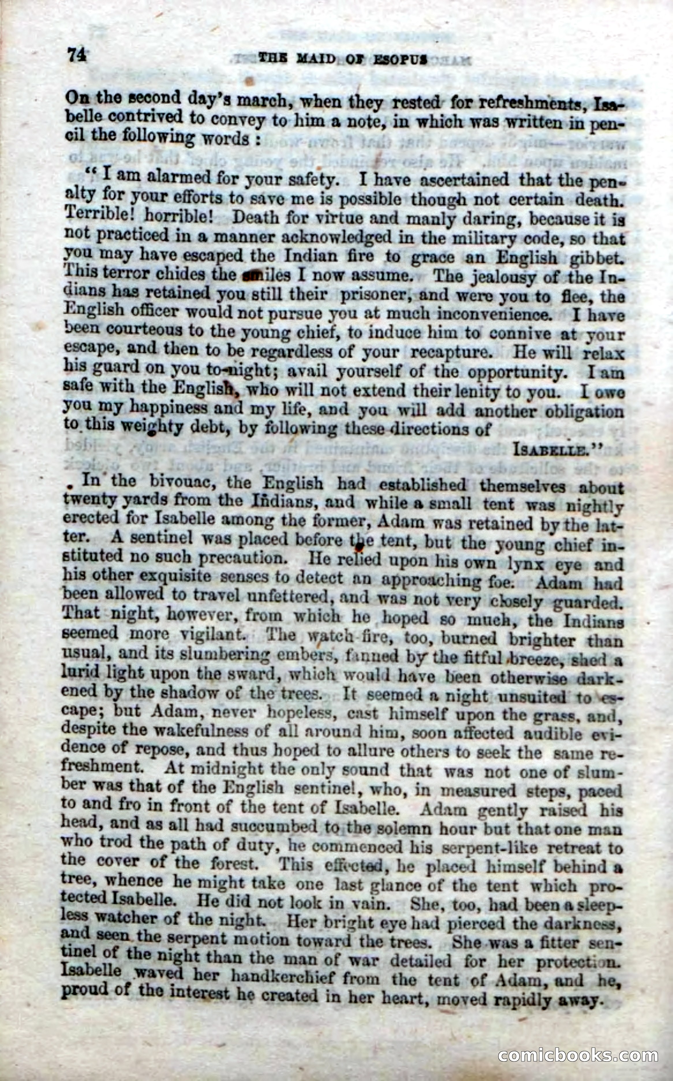 Beadle's Dime Novels No. 22: The Maid of Esopus — page 72 of 100