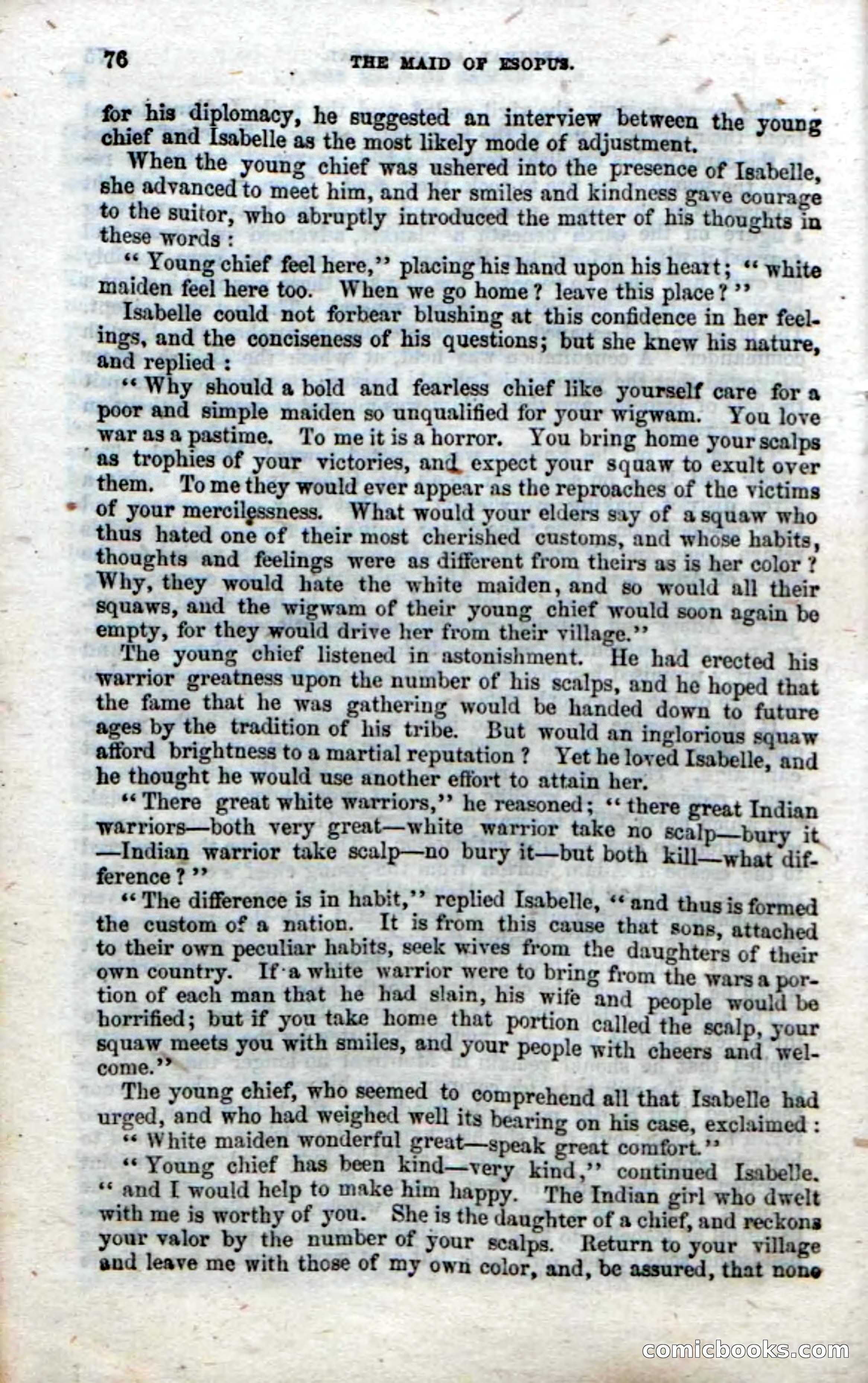 Beadle's Dime Novels No. 22: The Maid of Esopus — page 74 of 100