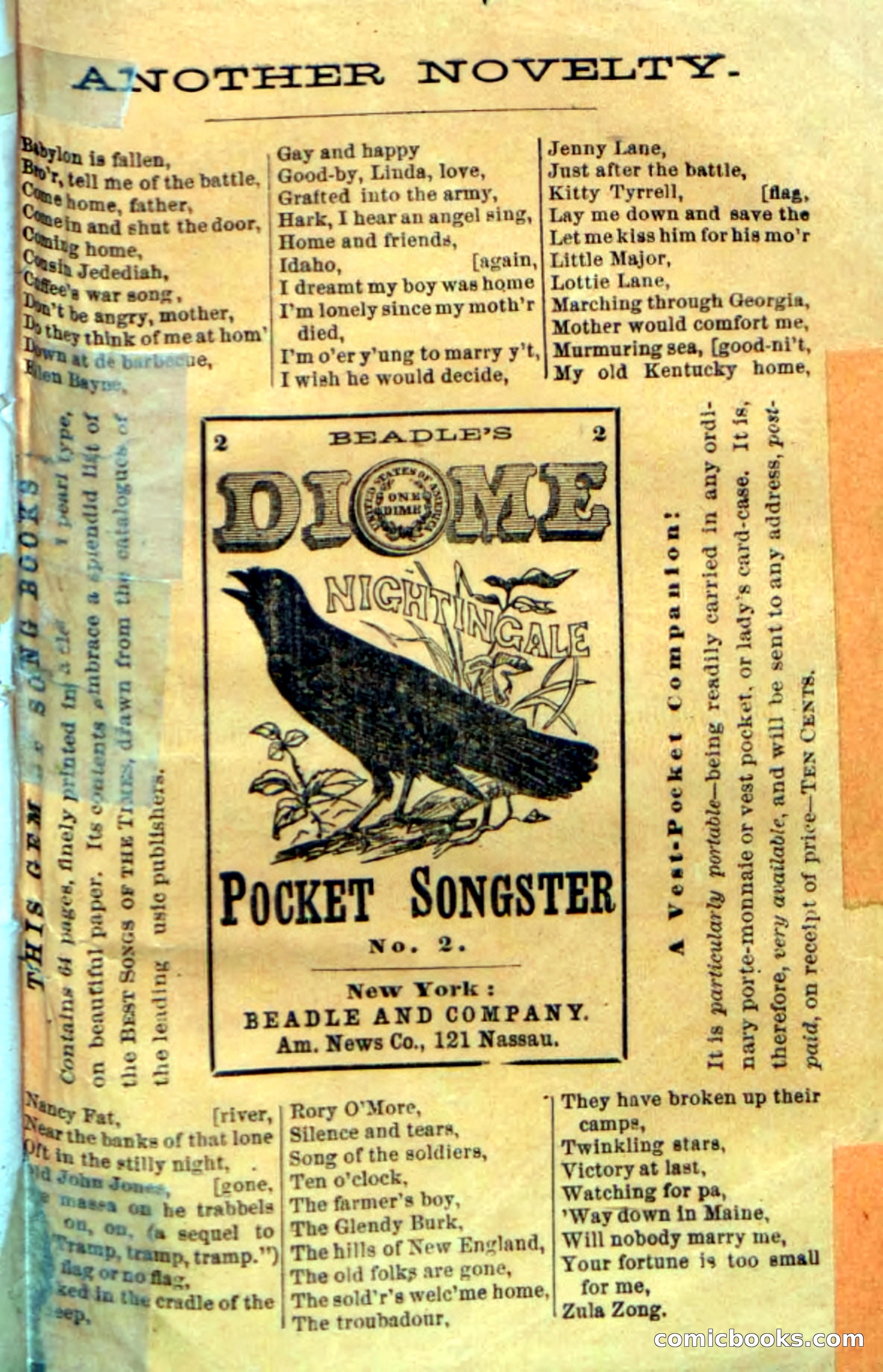 Beadle's Dime Novels No. 22: The Maid of Esopus — page 99 of 100