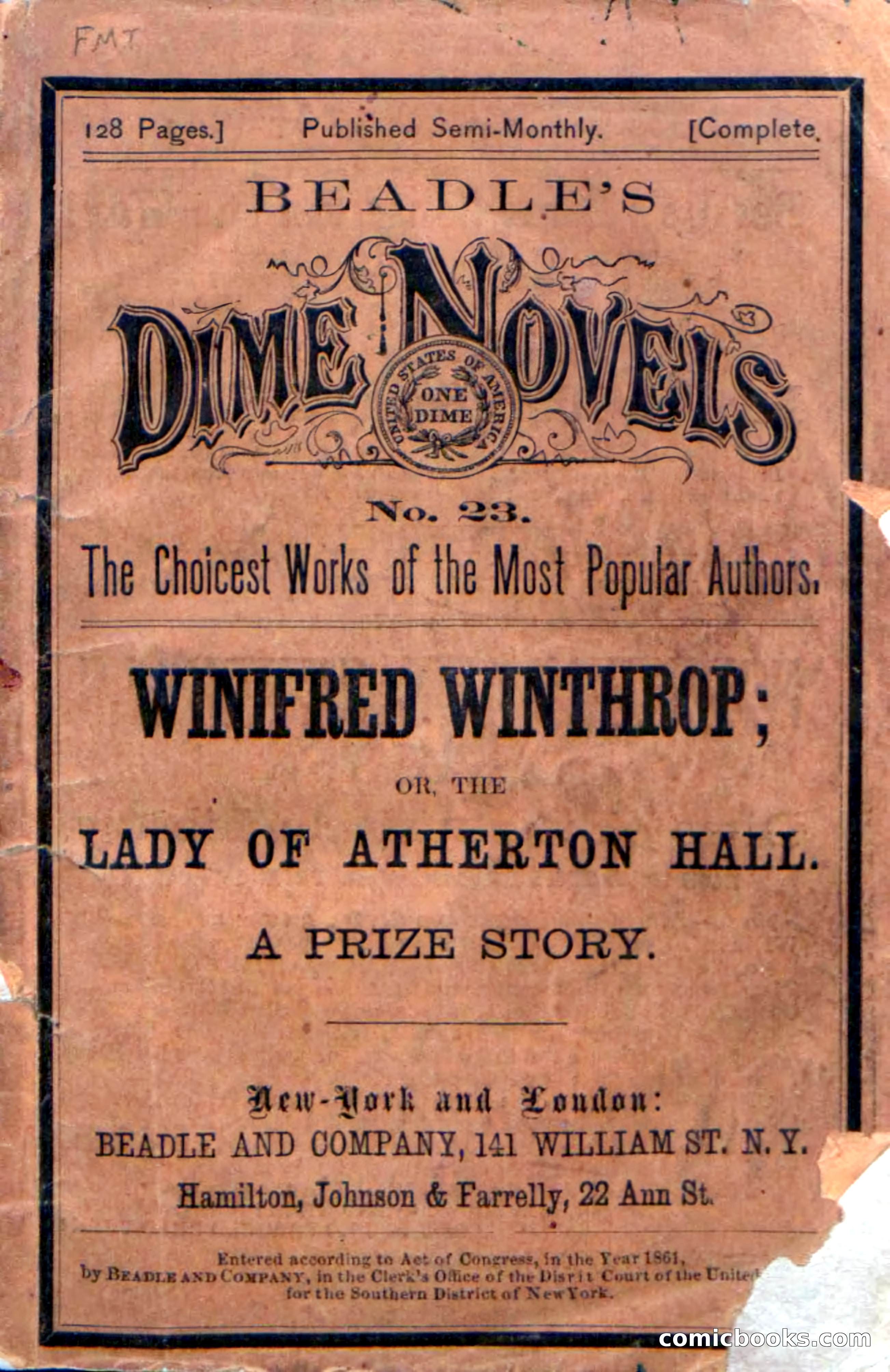 Beadle's Dime Novels No. 23