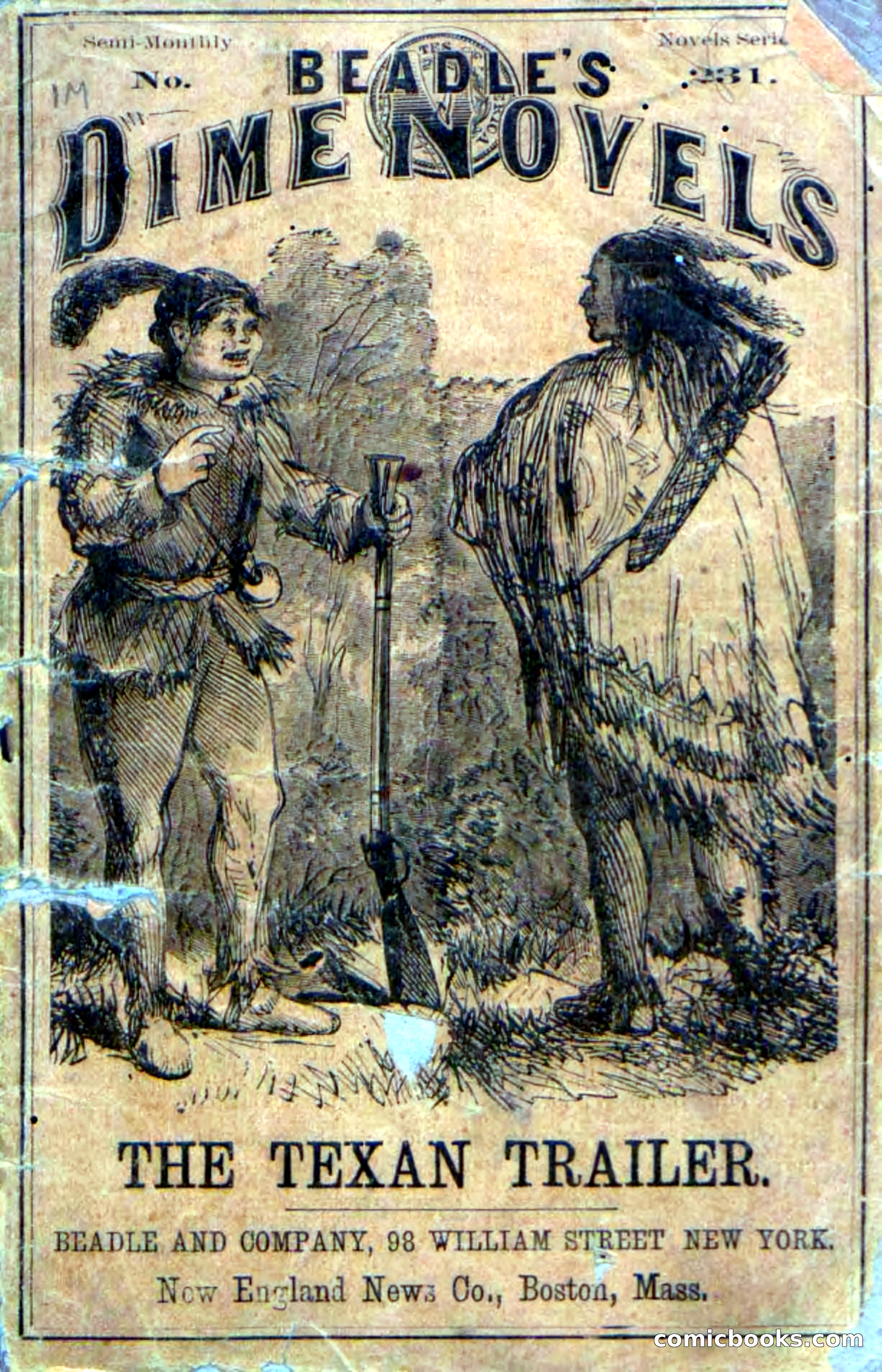 Beadle's Dime Novels No. 231: The Texan Trailer