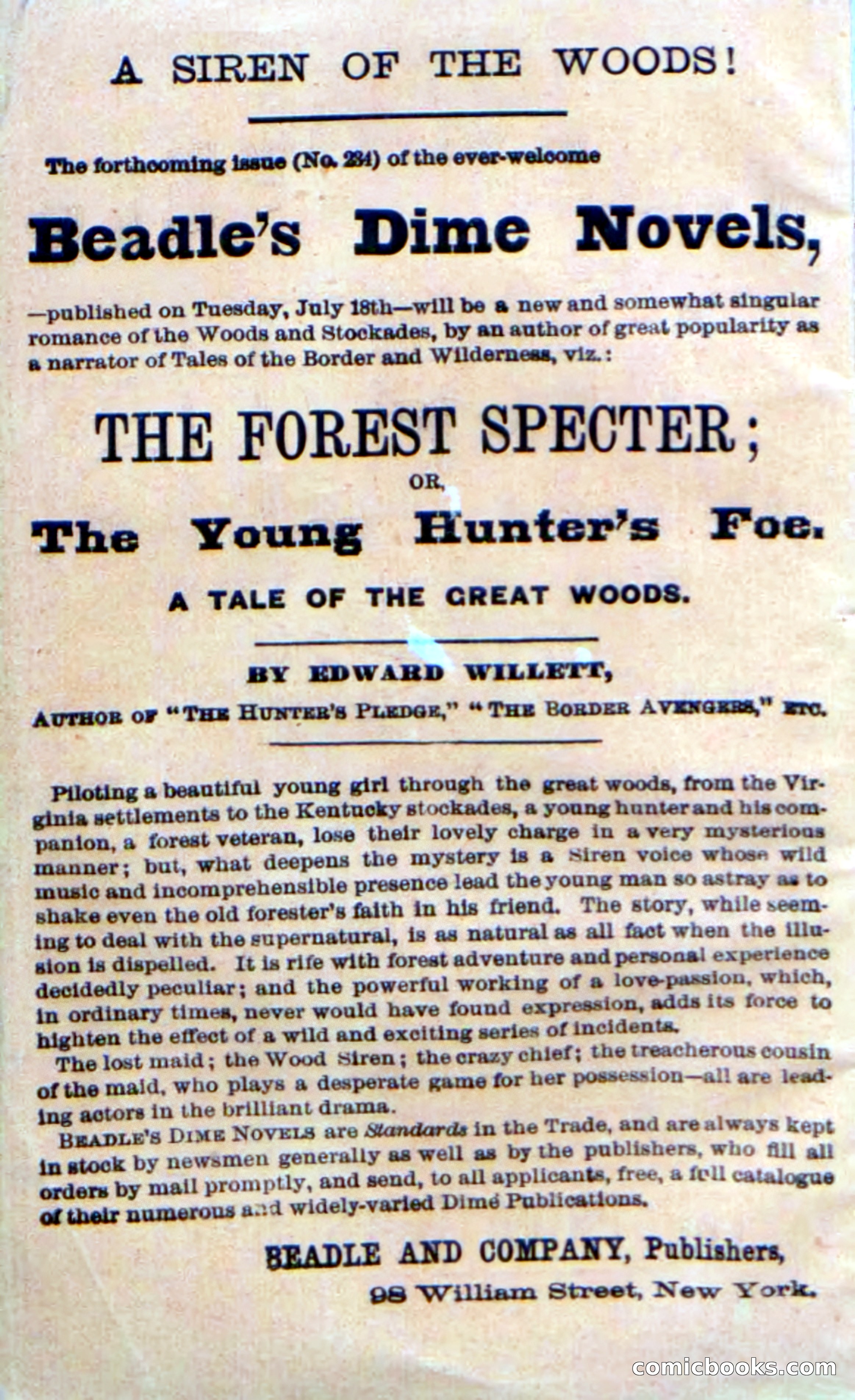 Beadle's Dime Novels No. 233: The Privateer's Bride — page 2 of 100