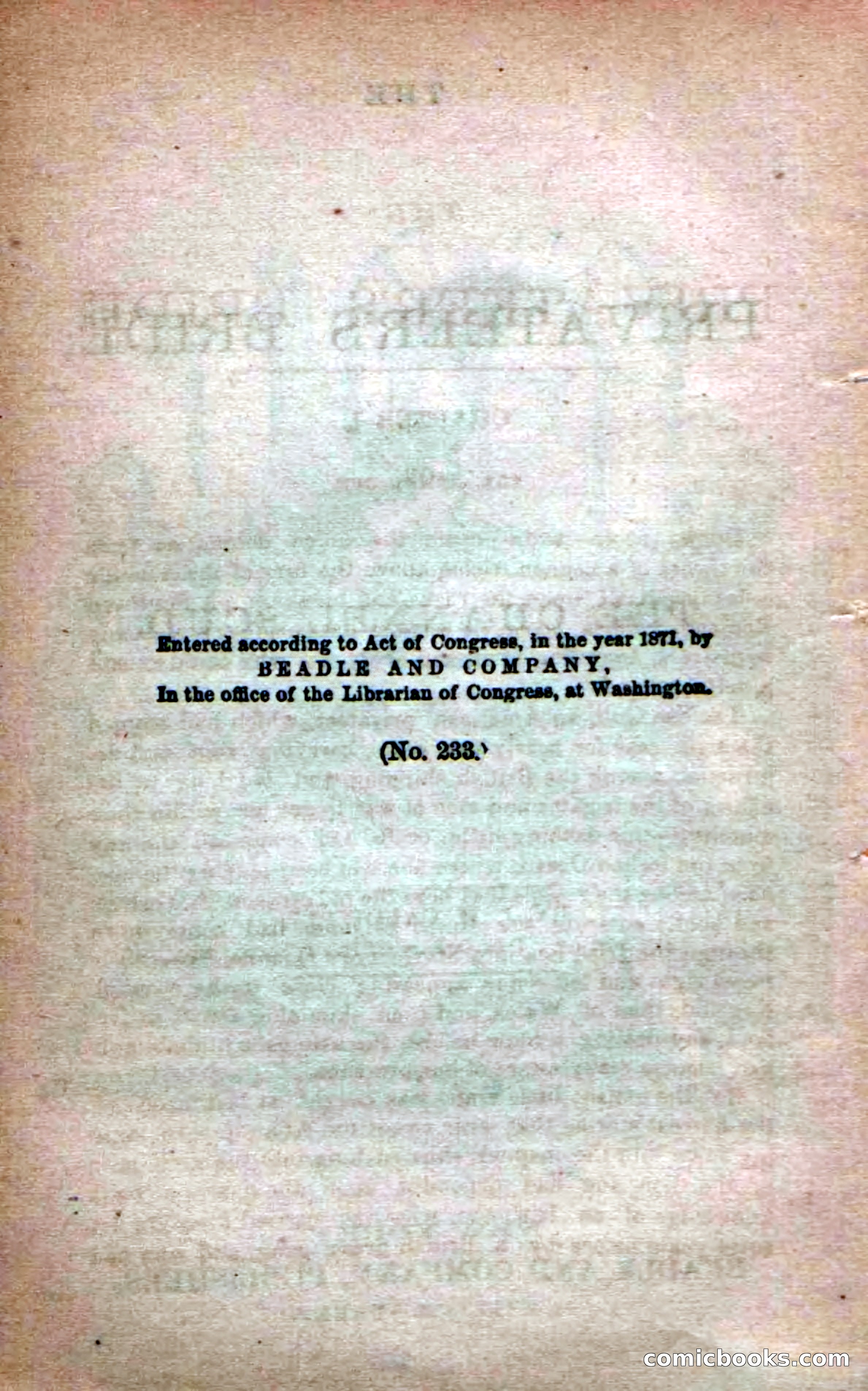 Beadle's Dime Novels No. 233: The Privateer's Bride — page 6 of 100