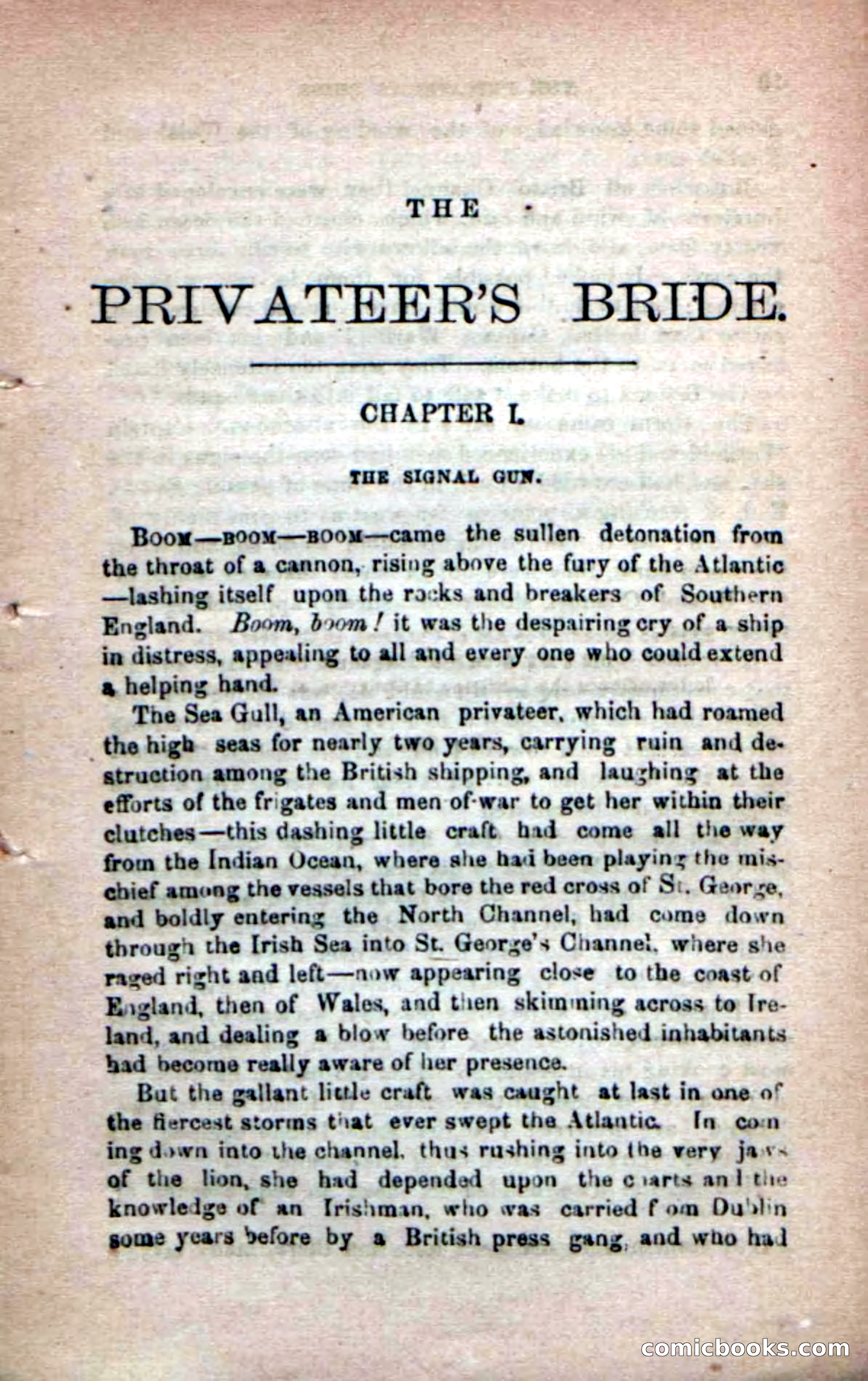 Beadle's Dime Novels No. 233: The Privateer's Bride — page 7 of 100