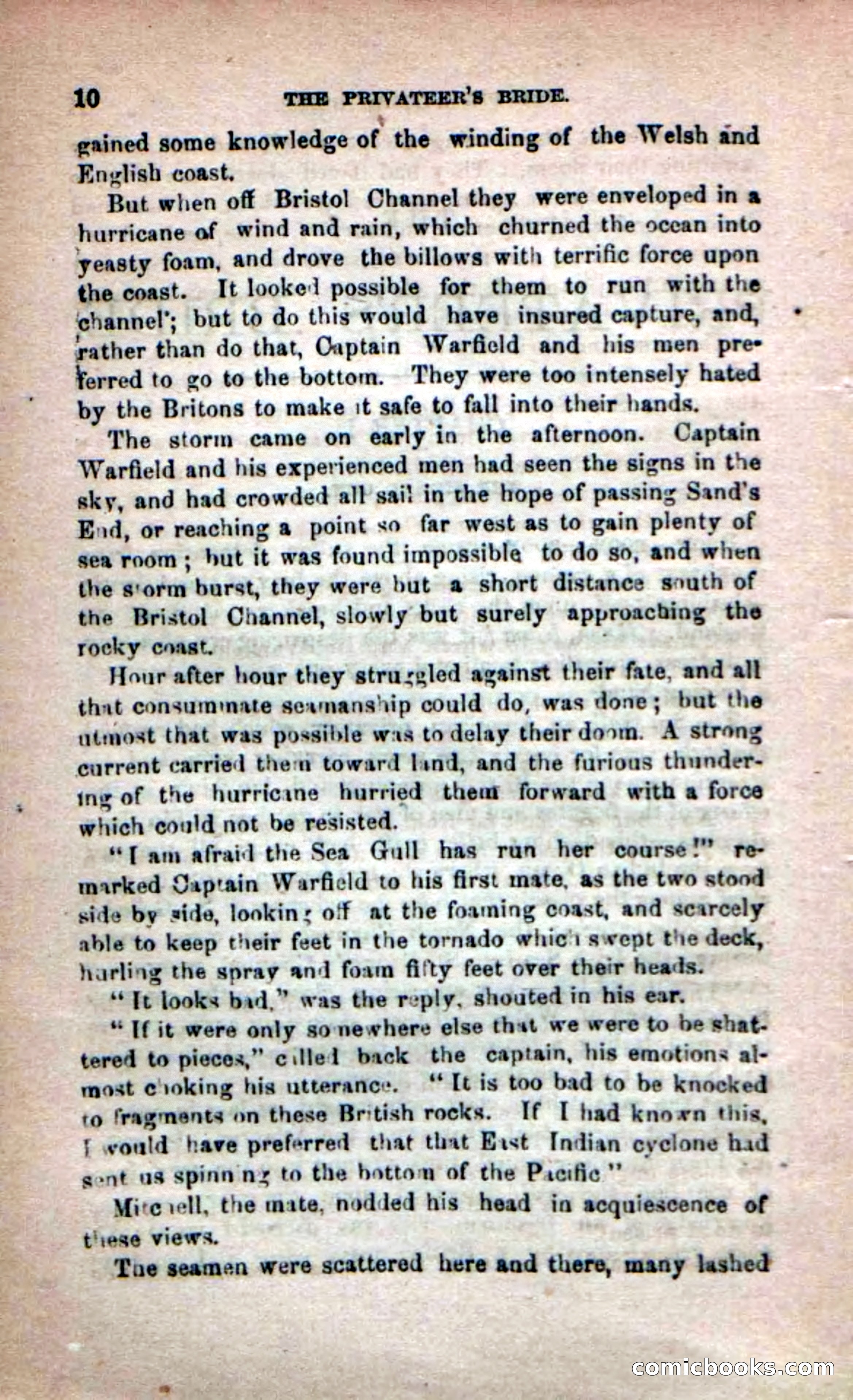 Beadle's Dime Novels No. 233: The Privateer's Bride — page 8 of 100