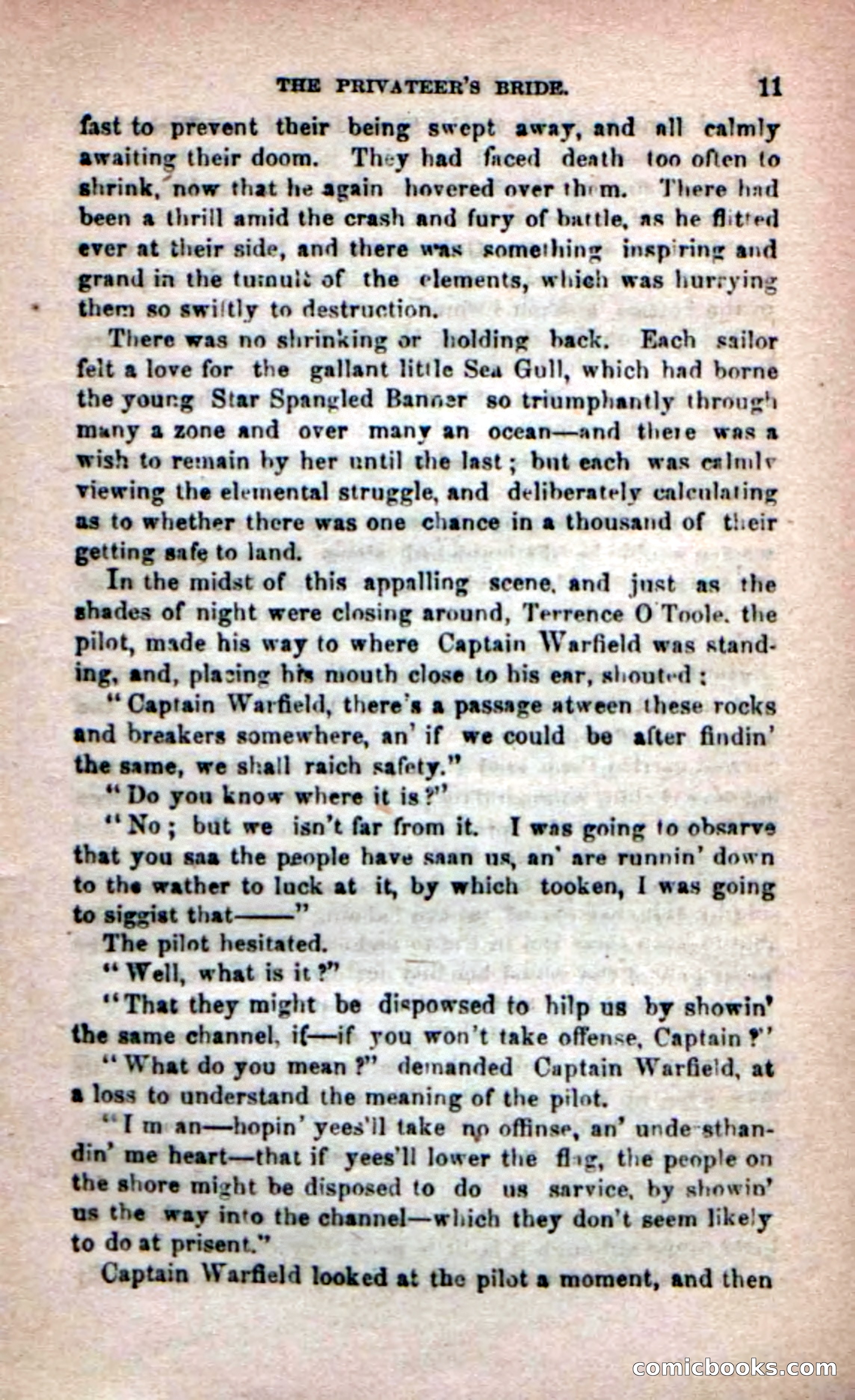 Beadle's Dime Novels No. 233: The Privateer's Bride — page 9 of 100