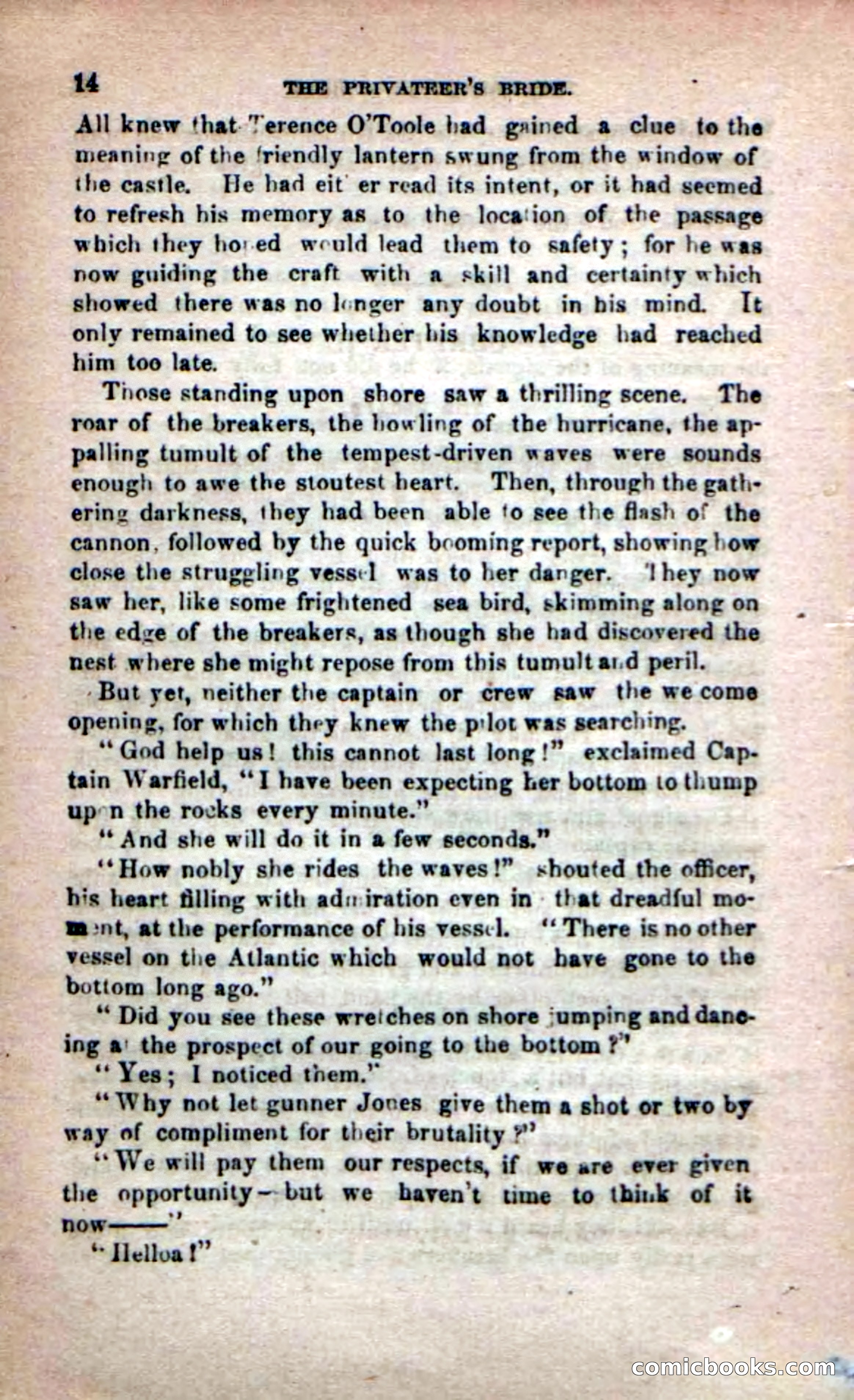 Beadle's Dime Novels No. 233: The Privateer's Bride — page 12 of 100