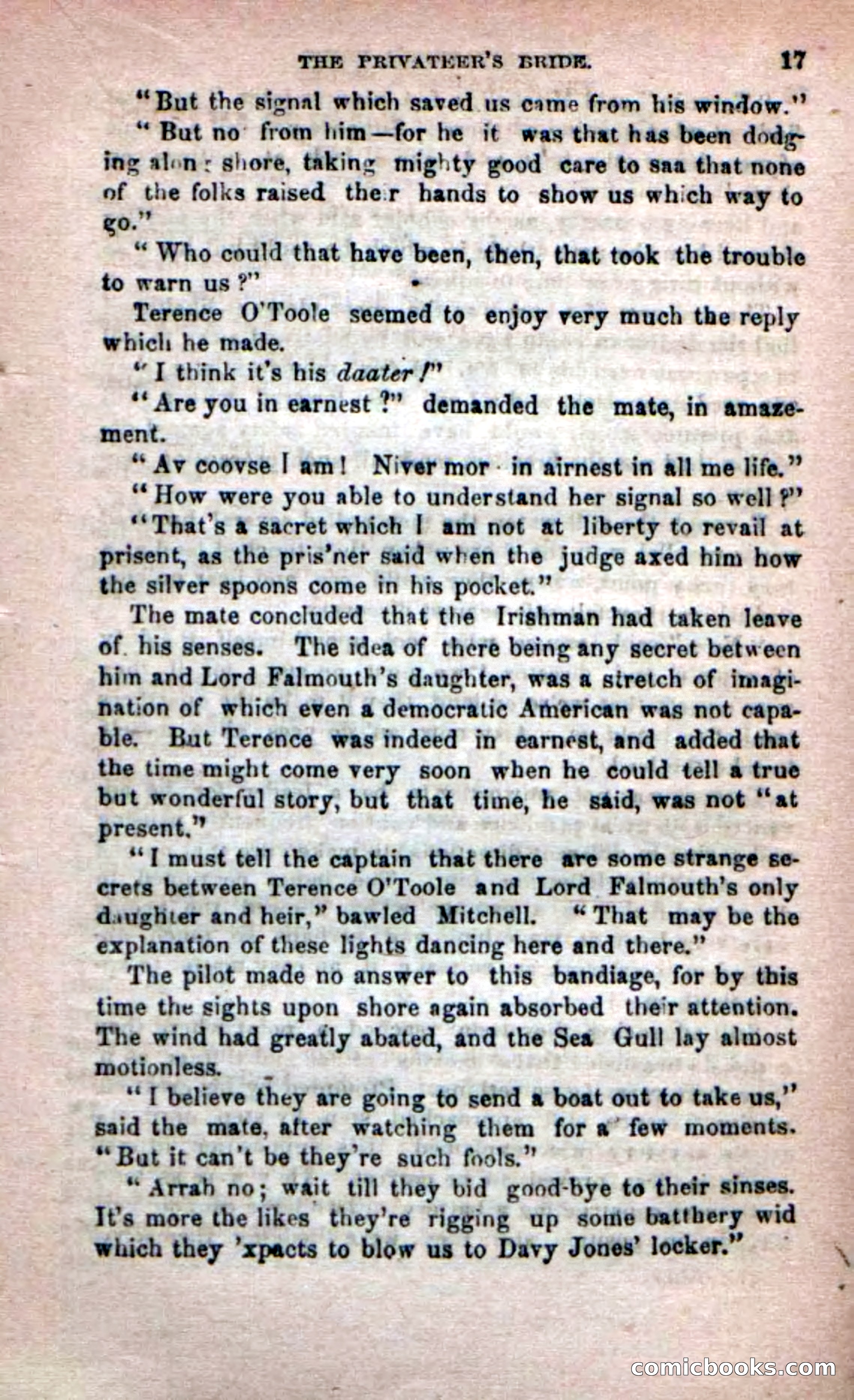 Beadle's Dime Novels No. 233: The Privateer's Bride — page 15 of 100