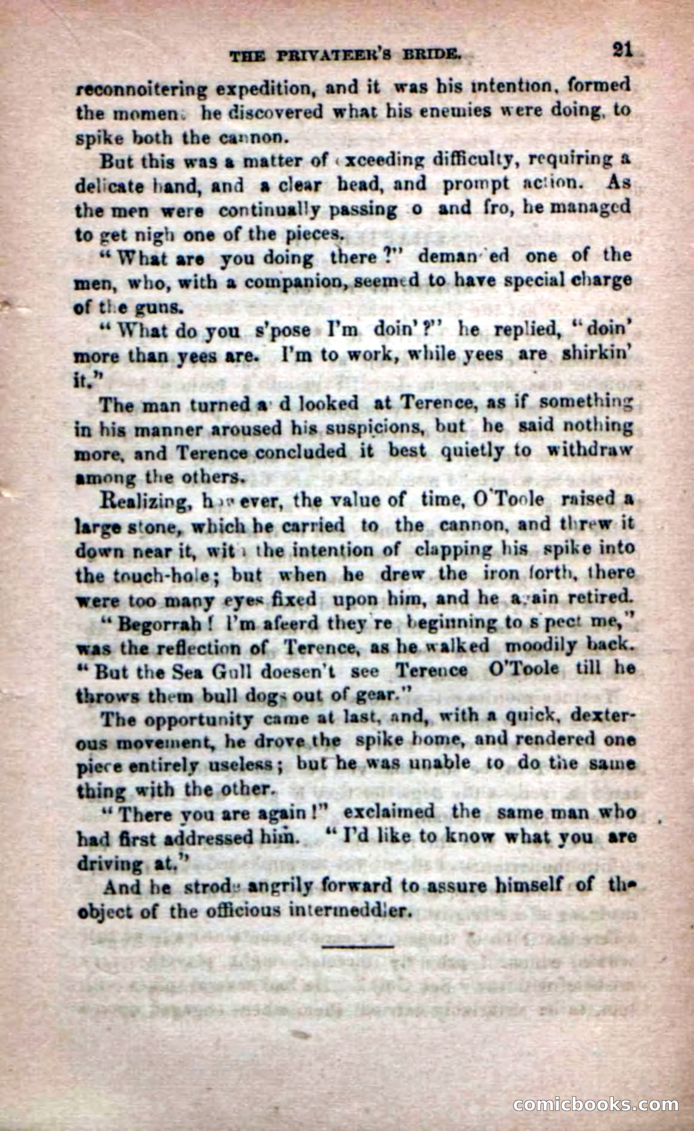 Beadle's Dime Novels No. 233: The Privateer's Bride — page 19 of 100