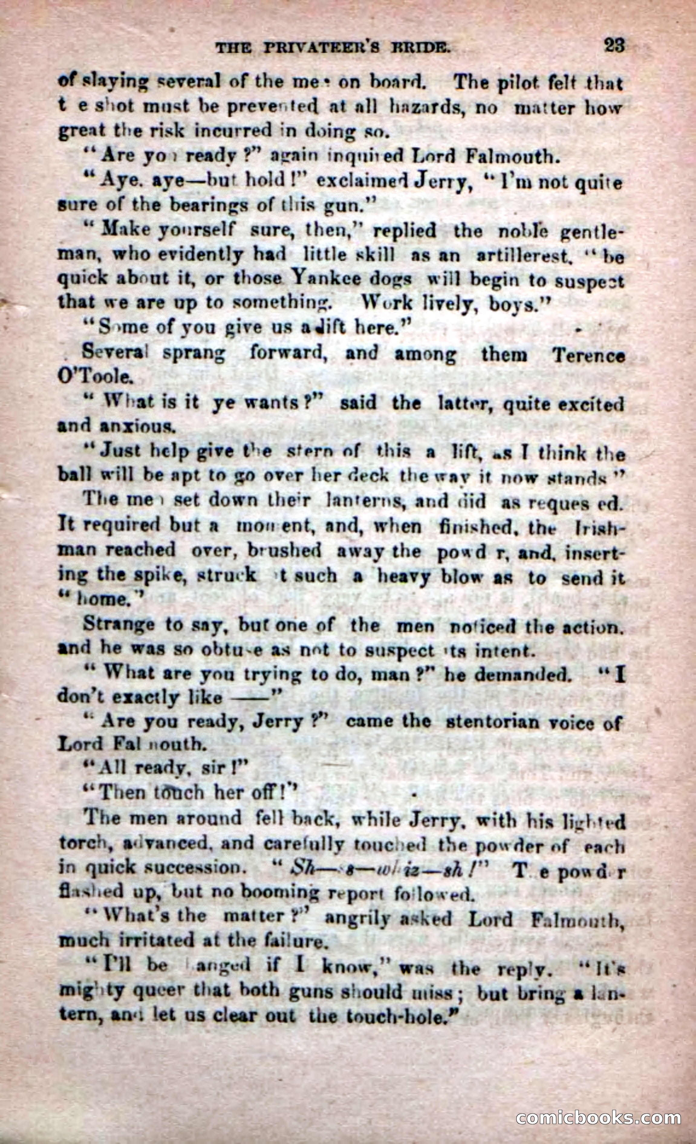 Beadle's Dime Novels No. 233: The Privateer's Bride — page 21 of 100