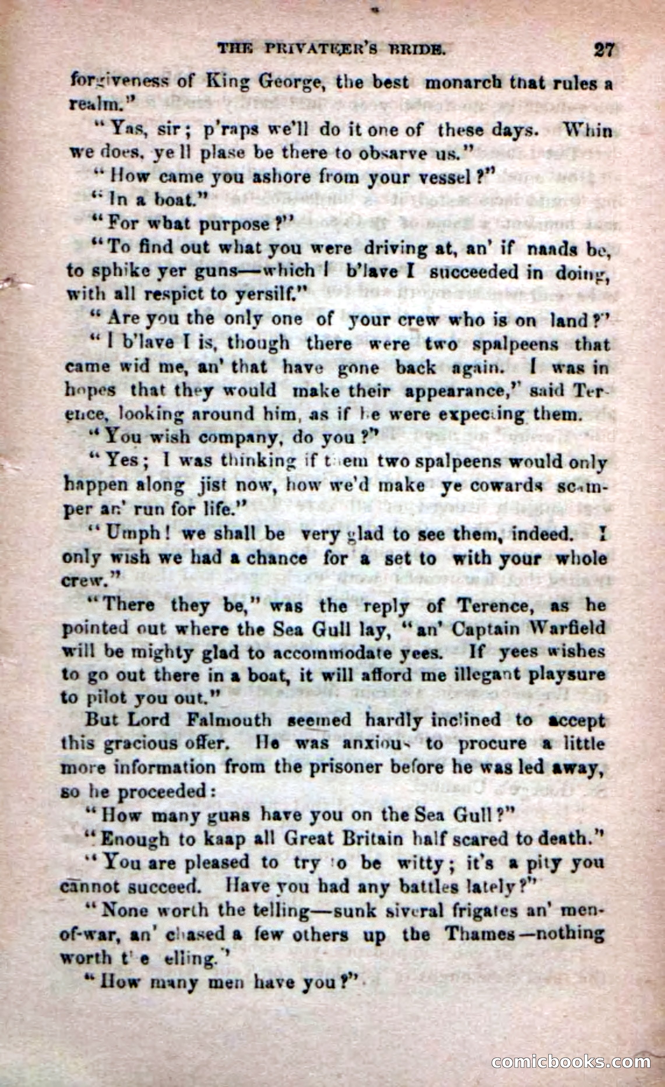 Beadle's Dime Novels No. 233: The Privateer's Bride — page 25 of 100