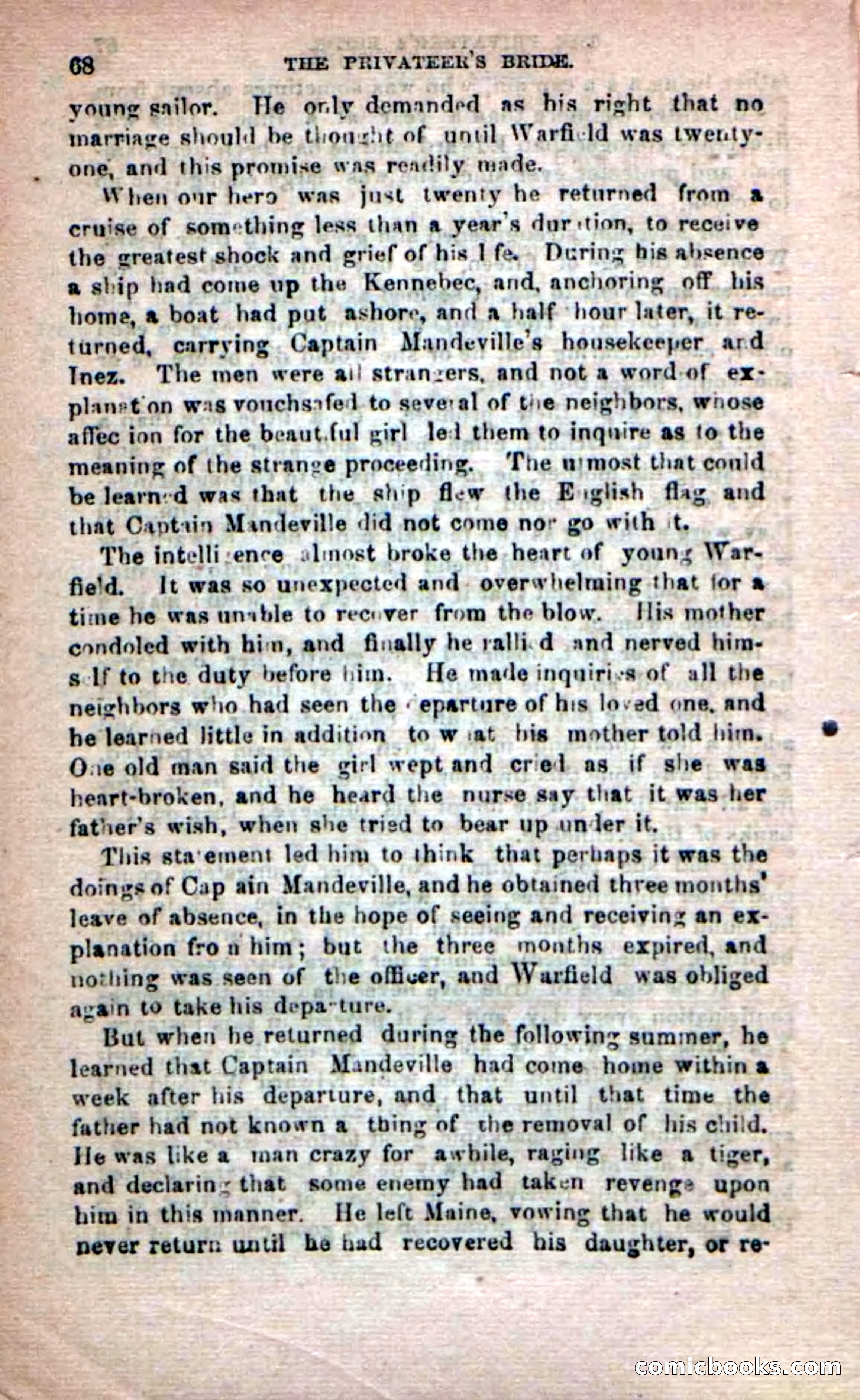 Beadle's Dime Novels No. 233: The Privateer's Bride — page 66 of 100