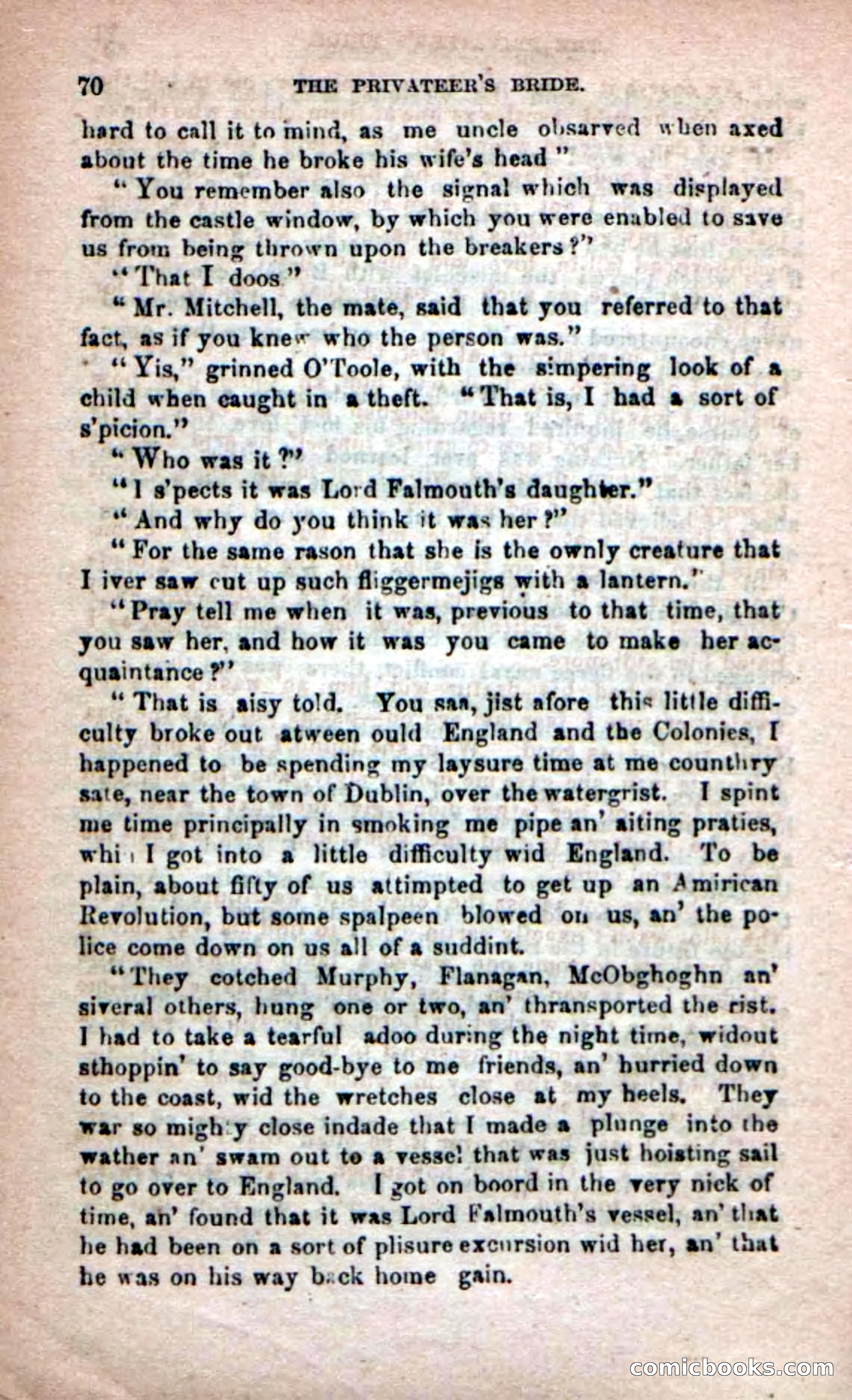 Beadle's Dime Novels No. 233: The Privateer's Bride — page 68 of 100
