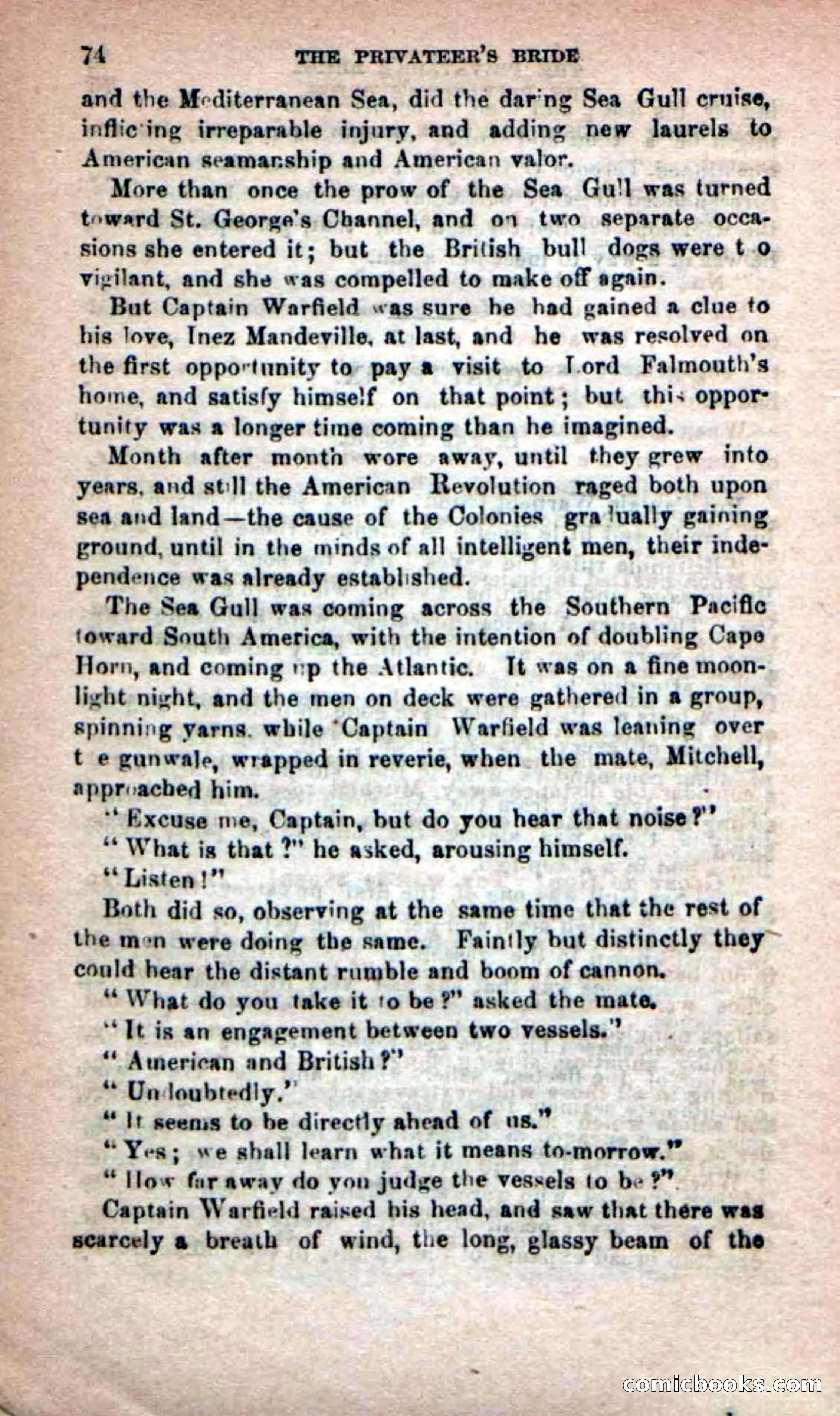 Beadle's Dime Novels No. 233: The Privateer's Bride — page 72 of 100
