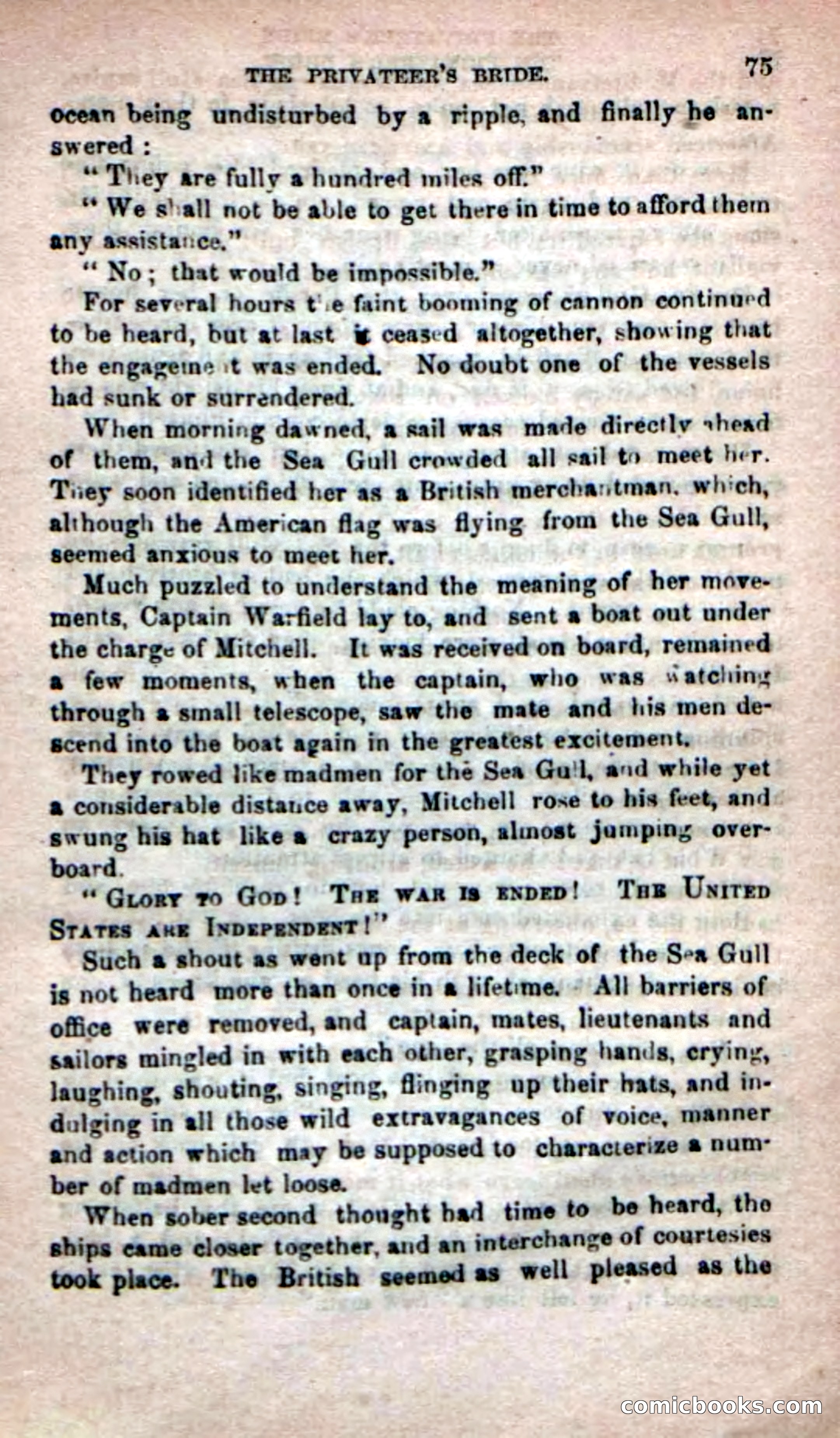 Beadle's Dime Novels No. 233: The Privateer's Bride — page 73 of 100