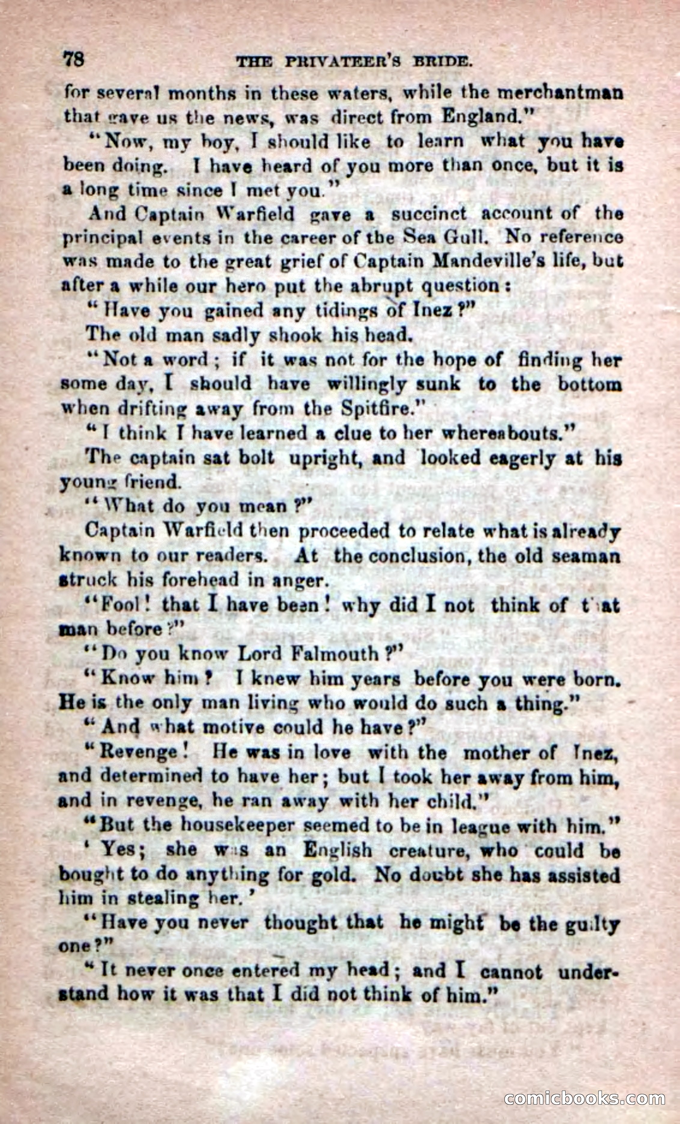 Beadle's Dime Novels No. 233: The Privateer's Bride — page 76 of 100