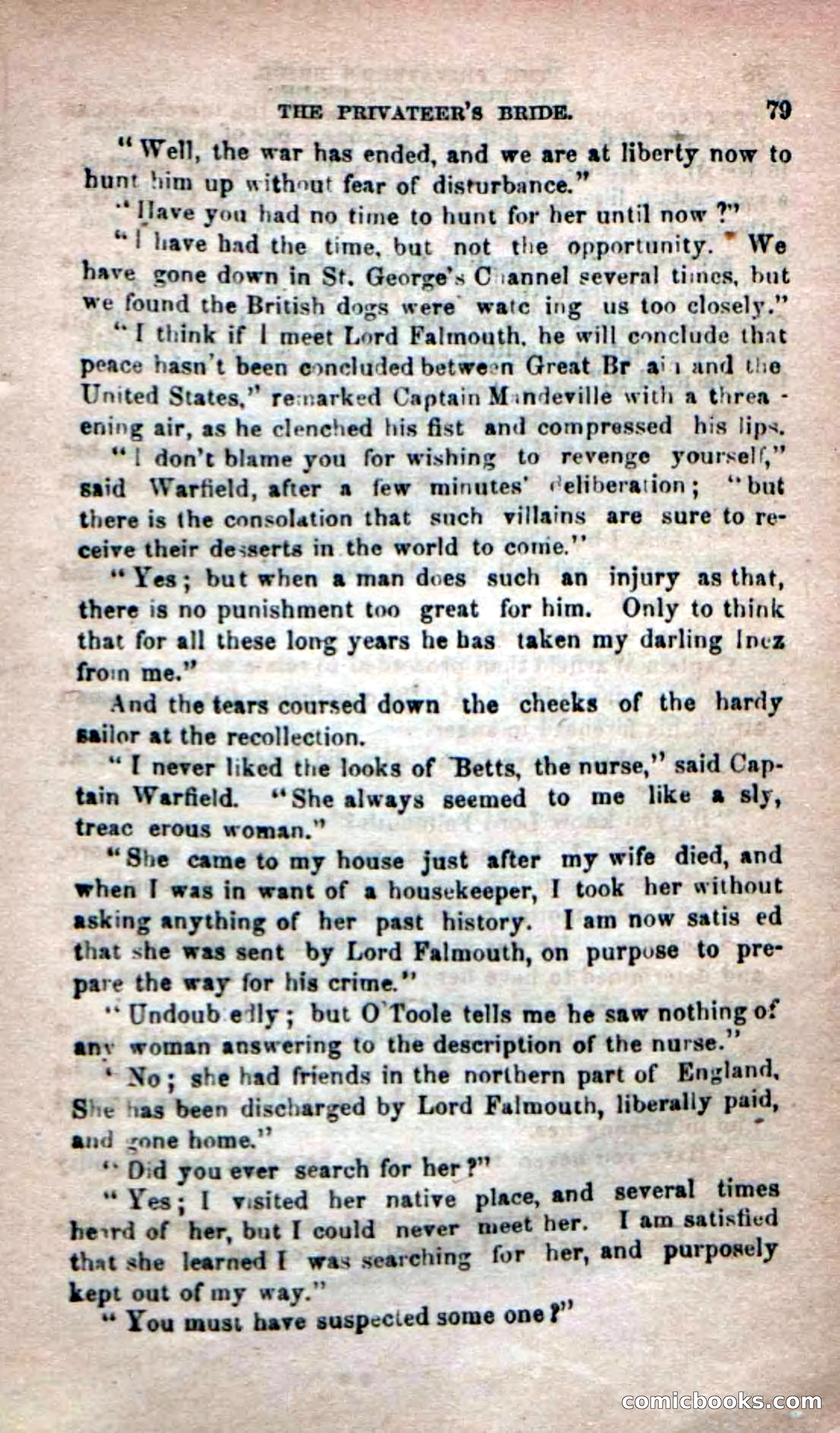 Beadle's Dime Novels No. 233: The Privateer's Bride — page 77 of 100