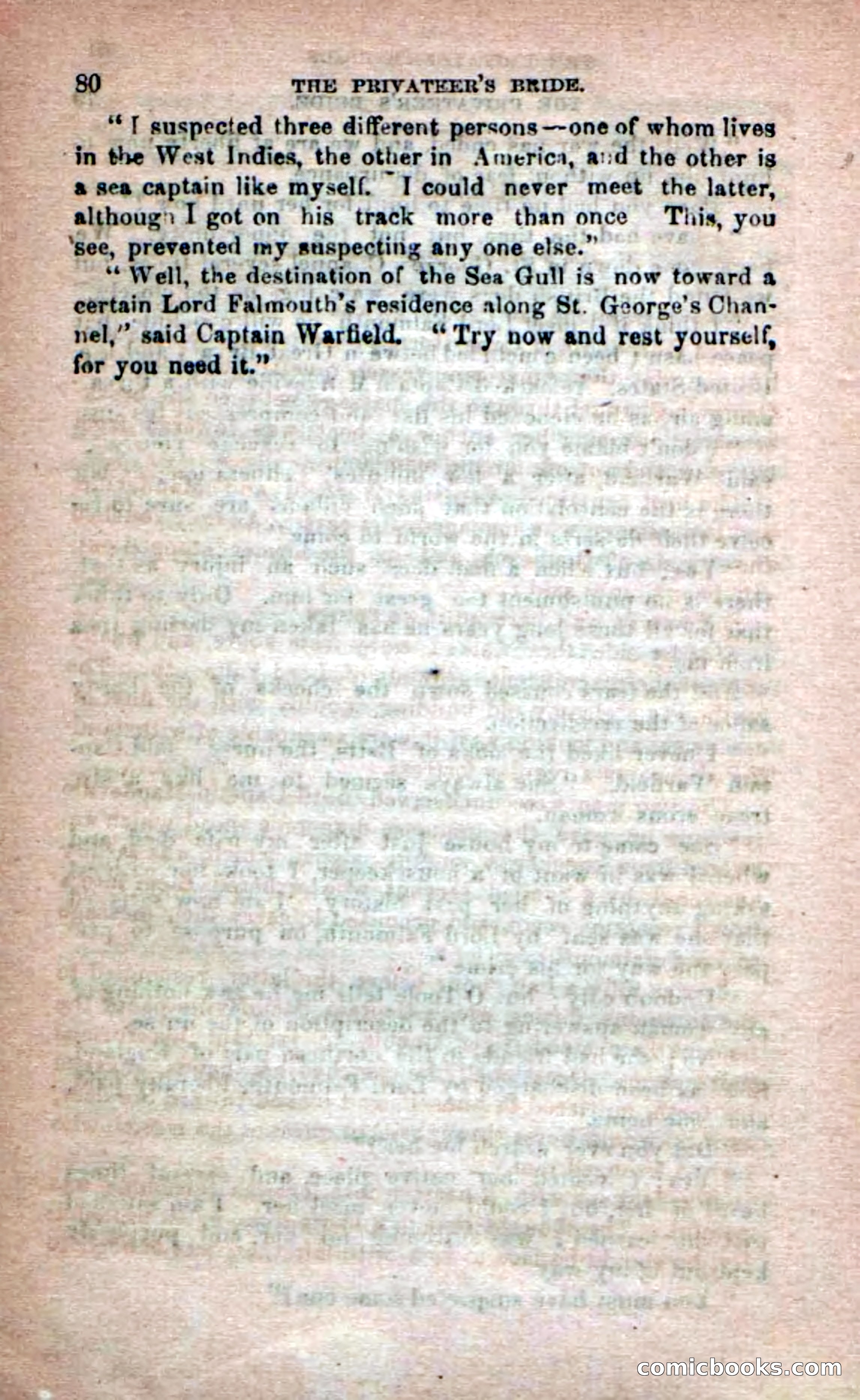 Beadle's Dime Novels No. 233: The Privateer's Bride — page 78 of 100