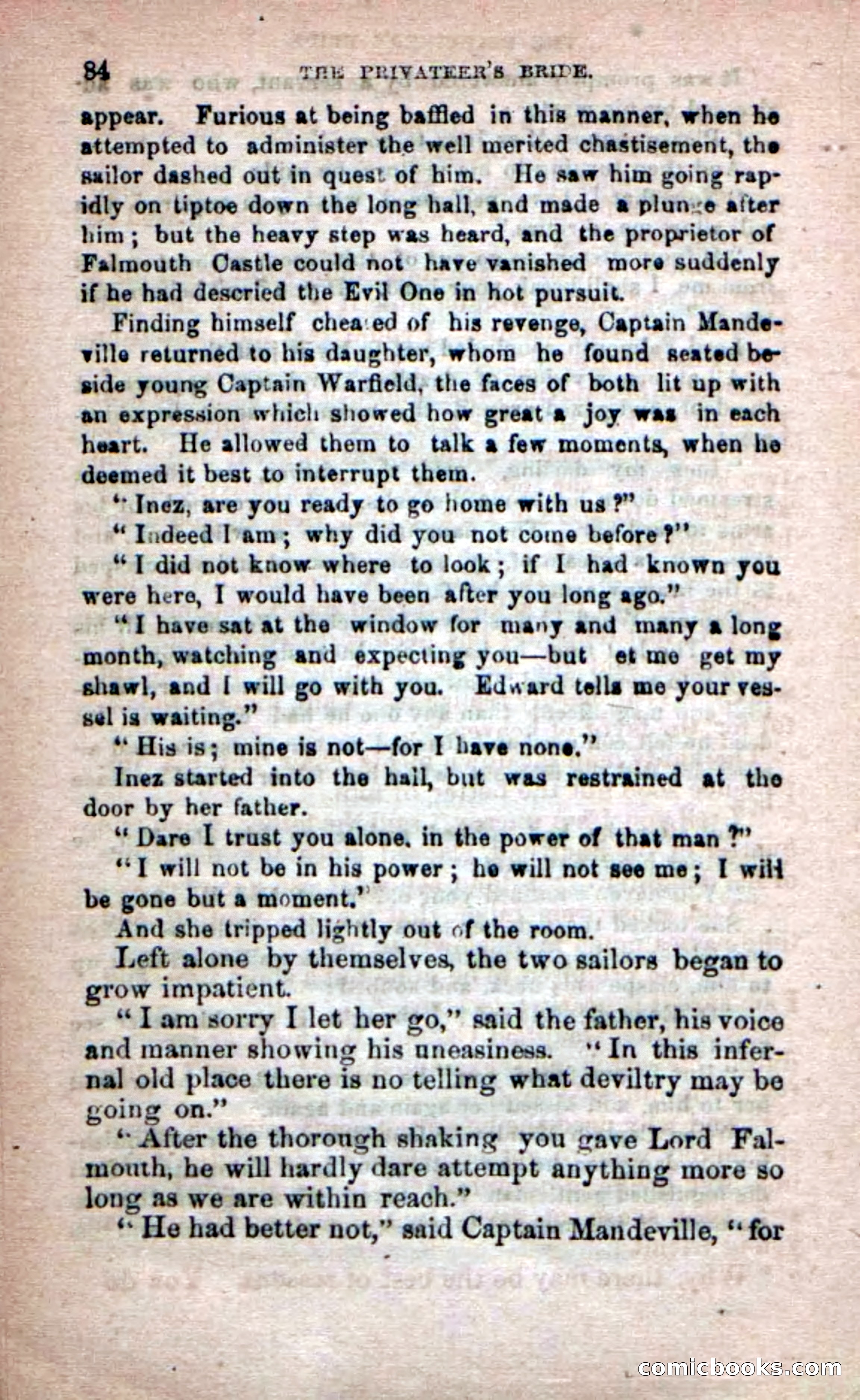 Beadle's Dime Novels No. 233: The Privateer's Bride — page 82 of 100