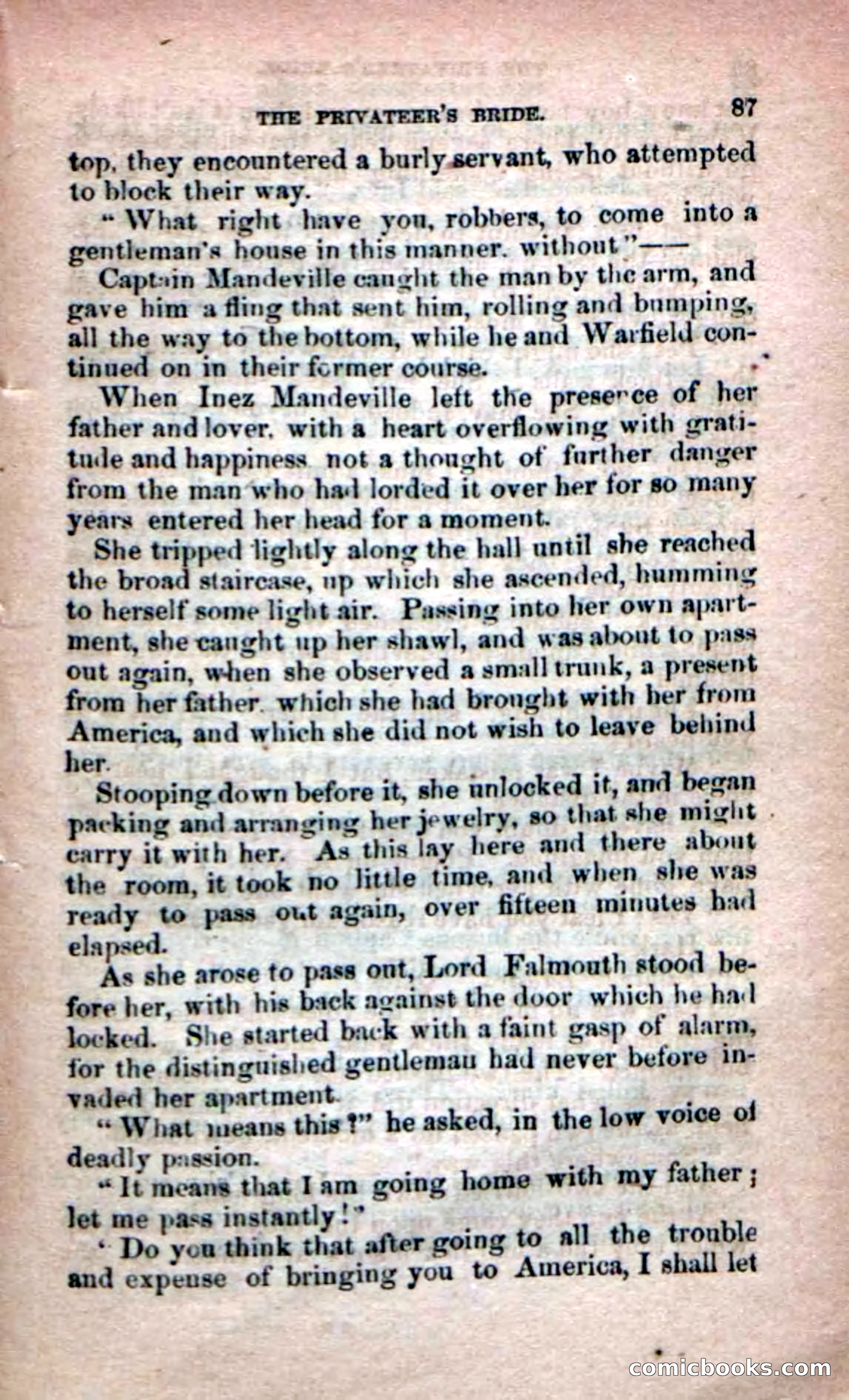 Beadle's Dime Novels No. 233: The Privateer's Bride — page 85 of 100