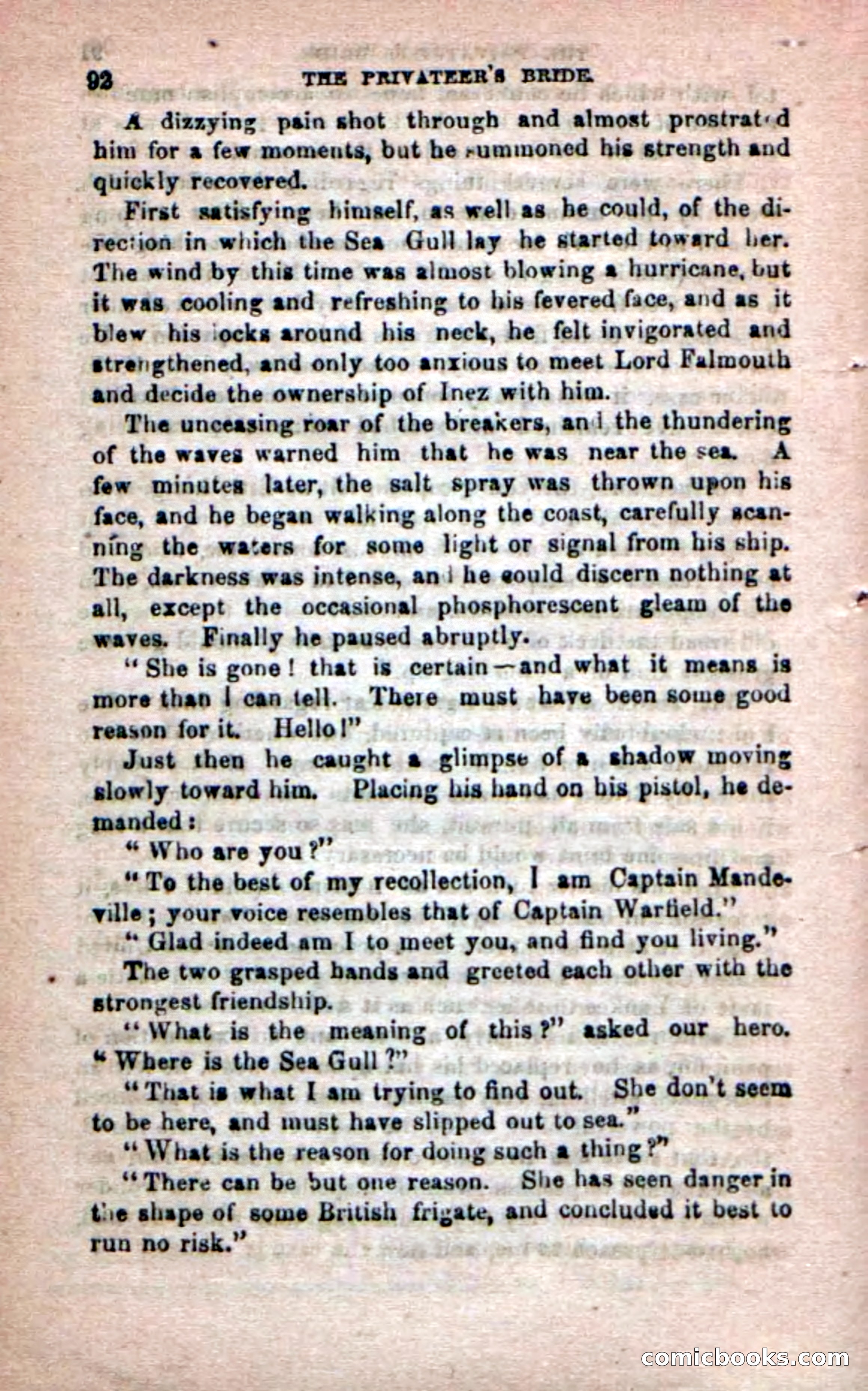 Beadle's Dime Novels No. 233: The Privateer's Bride — page 90 of 100